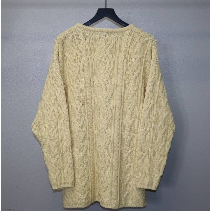 Aran Crafts Vintage Aran Crafts Ireland Cream Cable Knit Merino Wool XL Size US XL / EU 56 / 4 - 5 Thumbnail