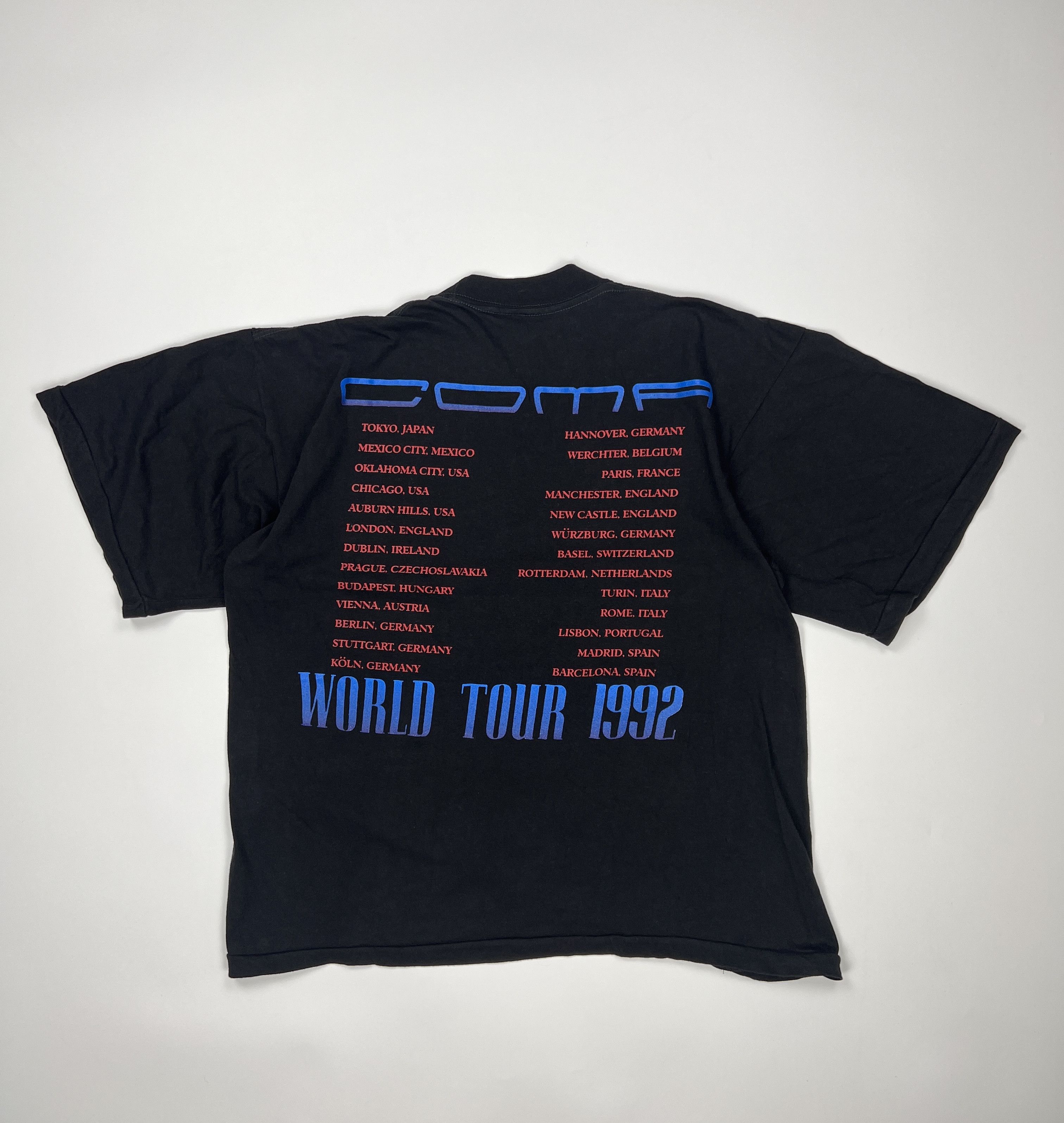 Band Tees Vintage 1992 Guns N' Roses Coma World Tour Tee Size US M / EU 48-50 / 2 - 2 Thumbnail