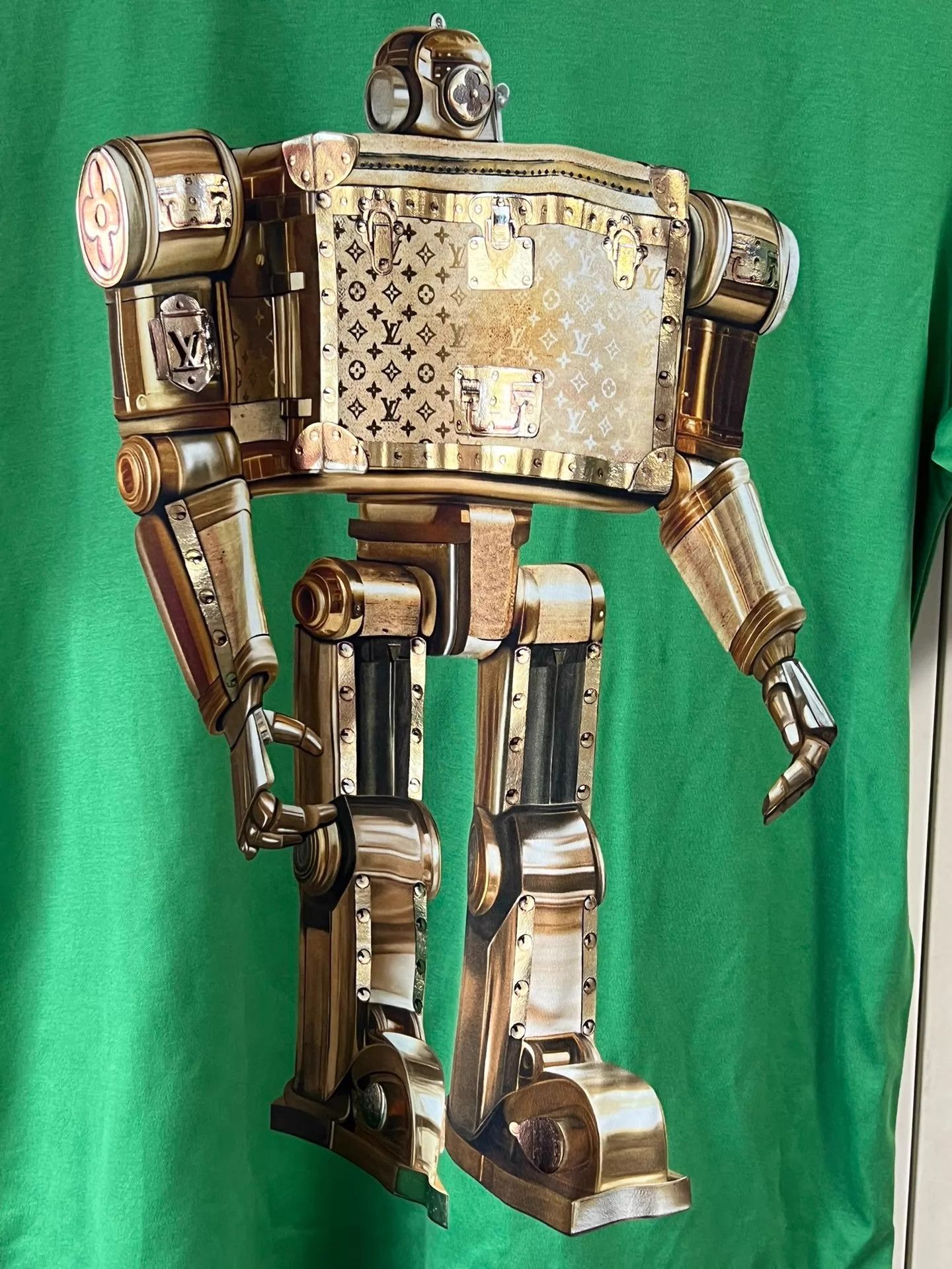 Louis Vuitton LV Metal Robot Chain Green T-Shirt XS Size XS / US 0-2 / IT 36-38 - 5 Thumbnail