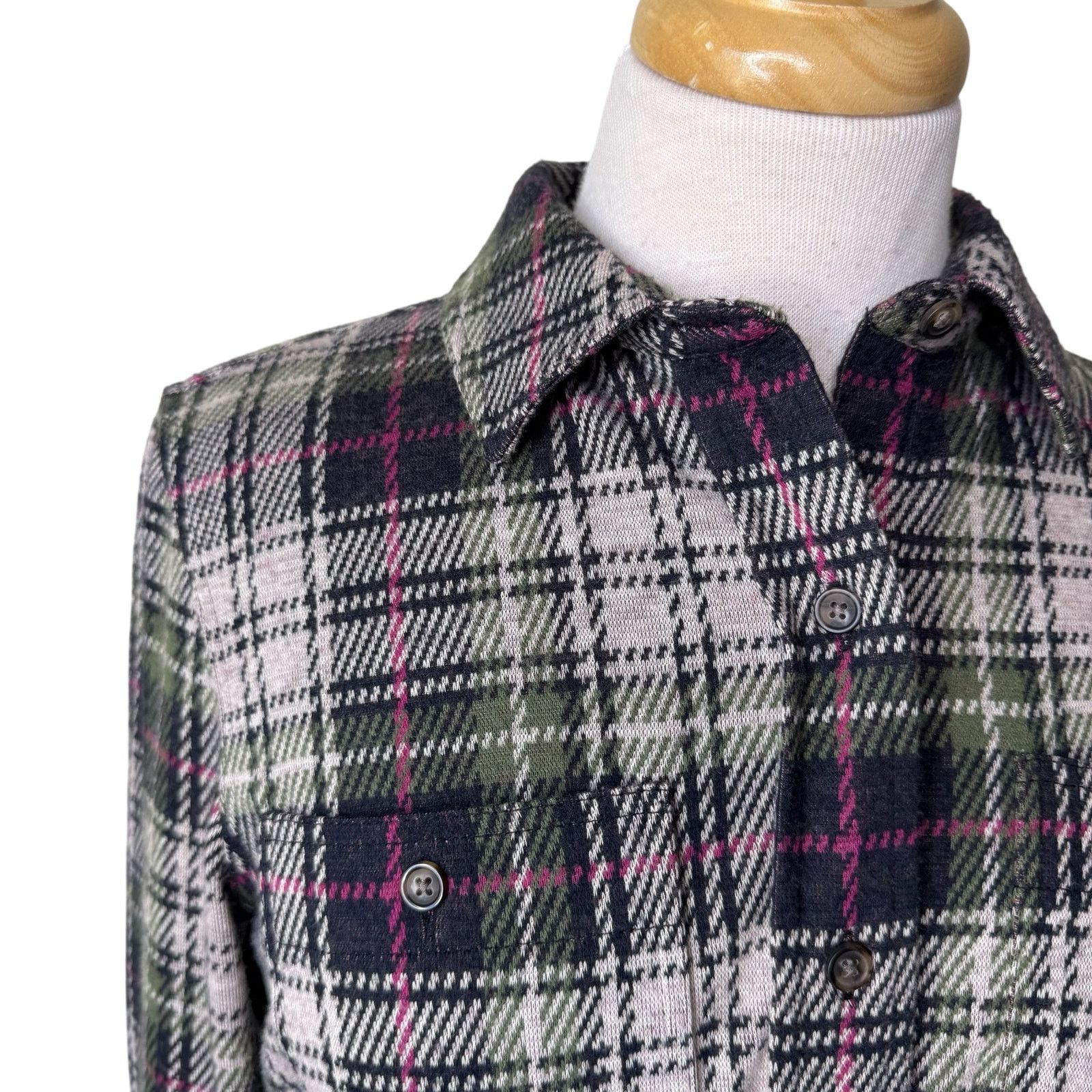 Faherty FAHERTY Legend Sweater Shirt Size Small Pink Green Size S / US 4 / IT 40 - 5 Thumbnail