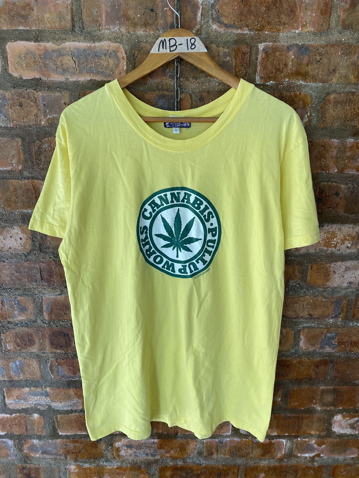 Swagger 1990s Octopus Army Japan Cannabis Pullup work tee Size US M / EU 48-50 / 2 - 2 Thumbnail