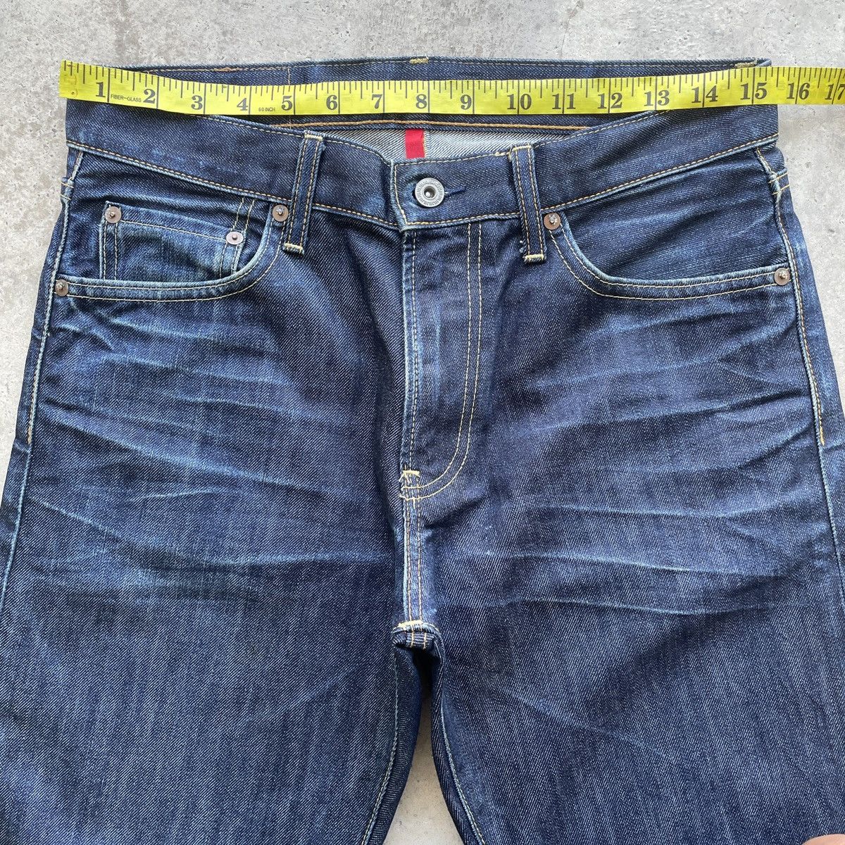Japanese Brand W31x30.5💥 Vintage Japanese Dark Blue Denim Jeans Pants Size US 31 - 5 Thumbnail