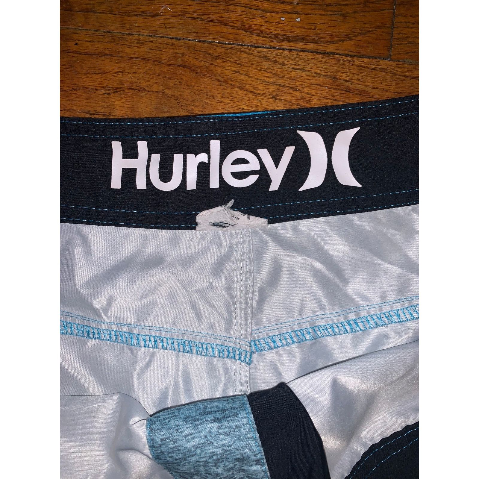 Hurley Hurley Weekender Board Shorts Blue Grey Striped Men's 34 Size US 38 / EU 54 - 4 Thumbnail