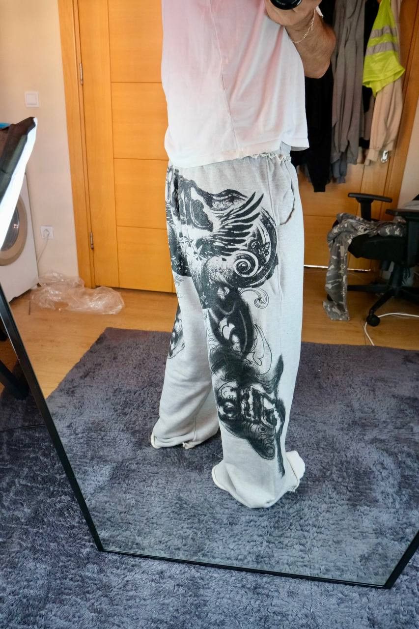 Jaded London Jaded London Grey Colossus Baggy Graphic Print Sweatpants Size US 30 / EU 46 - 5 Thumbnail
