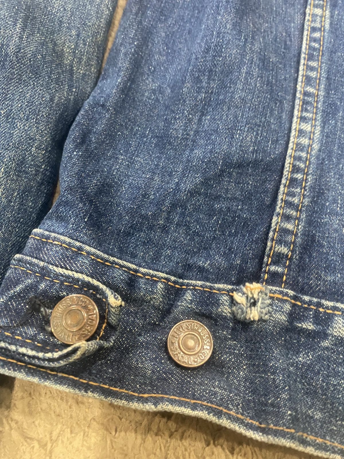 Levi's vintage levis big e jackets distres Size US L / EU 52-54 / 3 - 14 Thumbnail