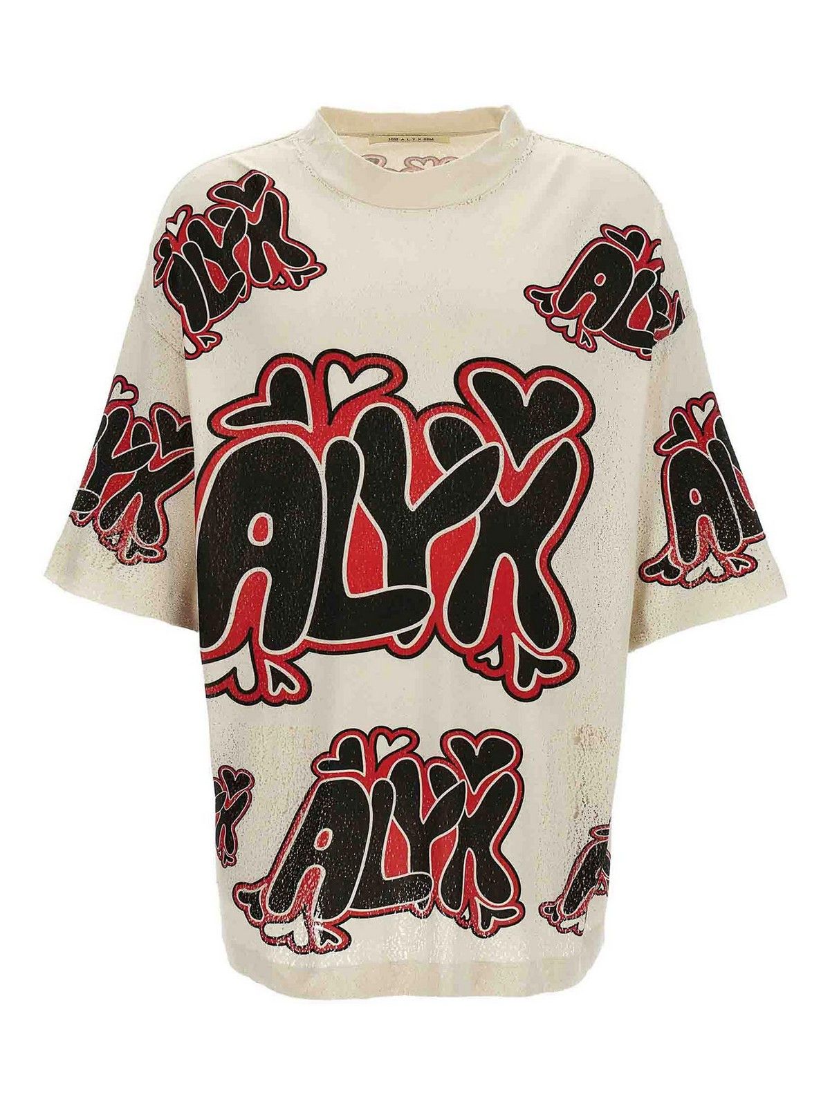 1017 ALYX 9SM 1017 ALYX 9SM Beige Oversized Needle Punch T-Shirt Size US S / EU 44-46 / 1 - 3 Thumbnail