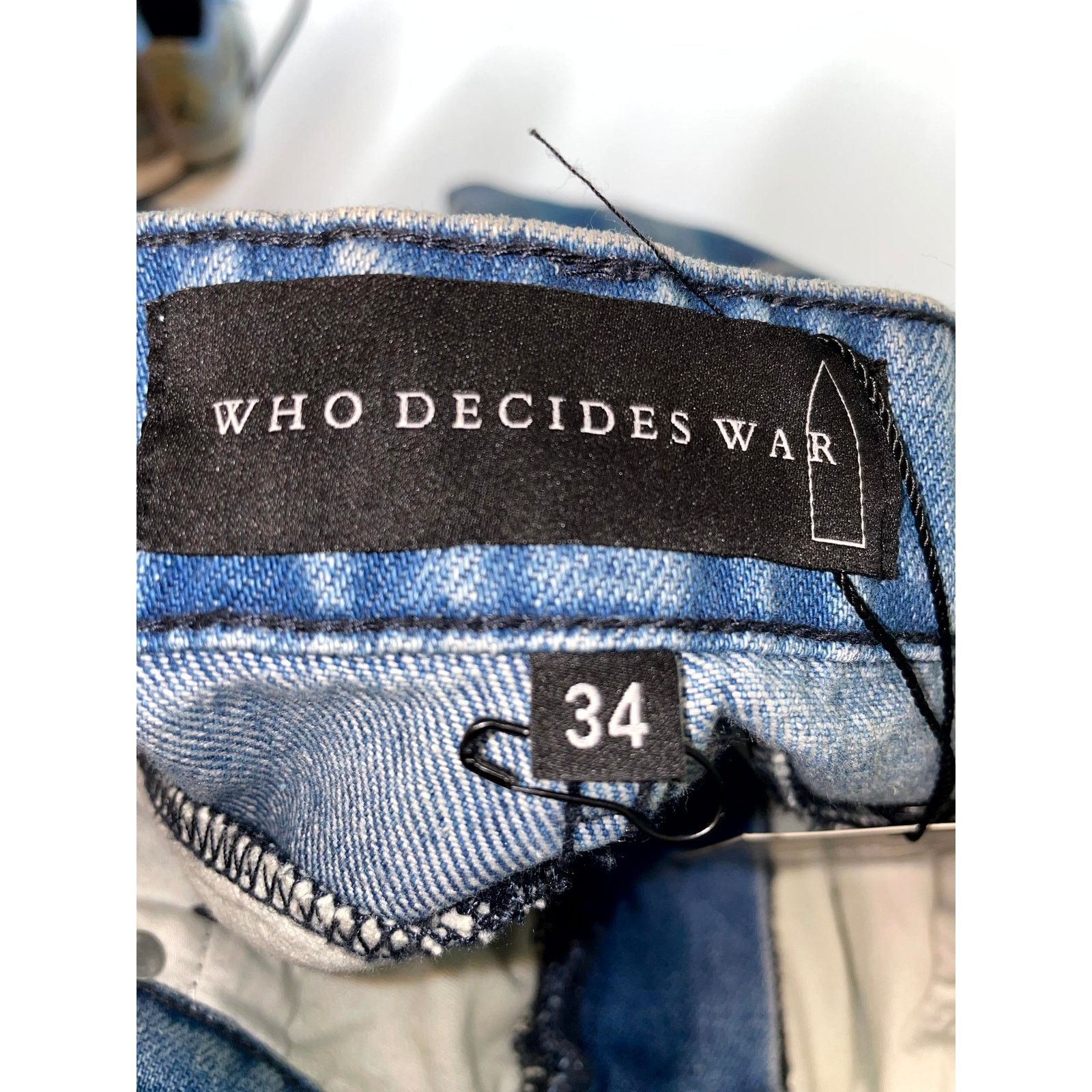 Who Decides War Who Decides War Path Denim Light Wash Jeans Size US 34 / EU 50 - 3 Thumbnail