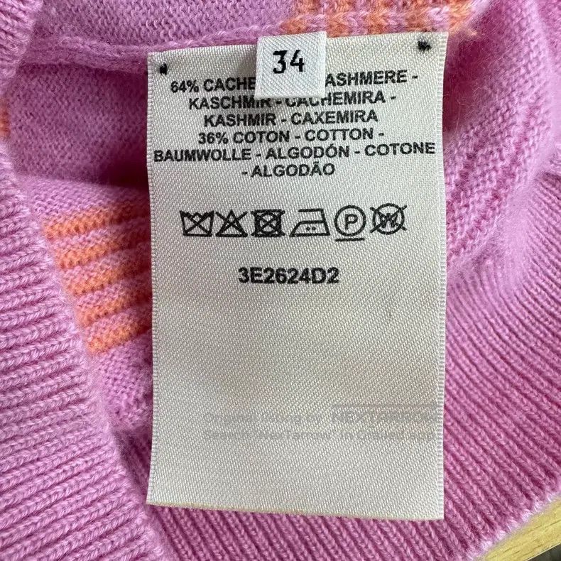 Hermes Hermes Pink Knitted Sweater Size XXS / US 00 / IT 34 - 4 Thumbnail