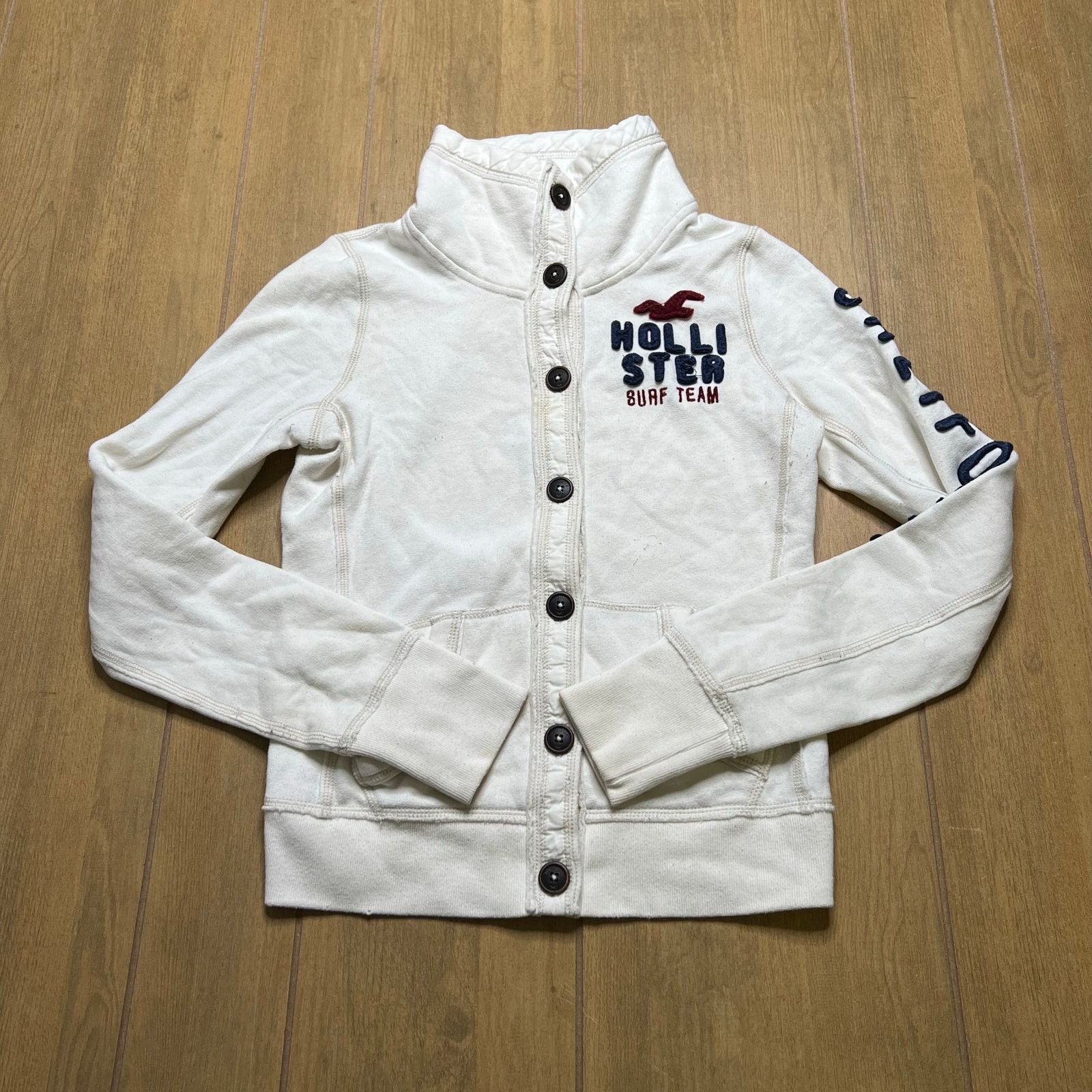 Hollister Y2K Hollister Button Down Jacket Sz Small California Surf Size S / US 4 / IT 40 - 1 Thumbnail