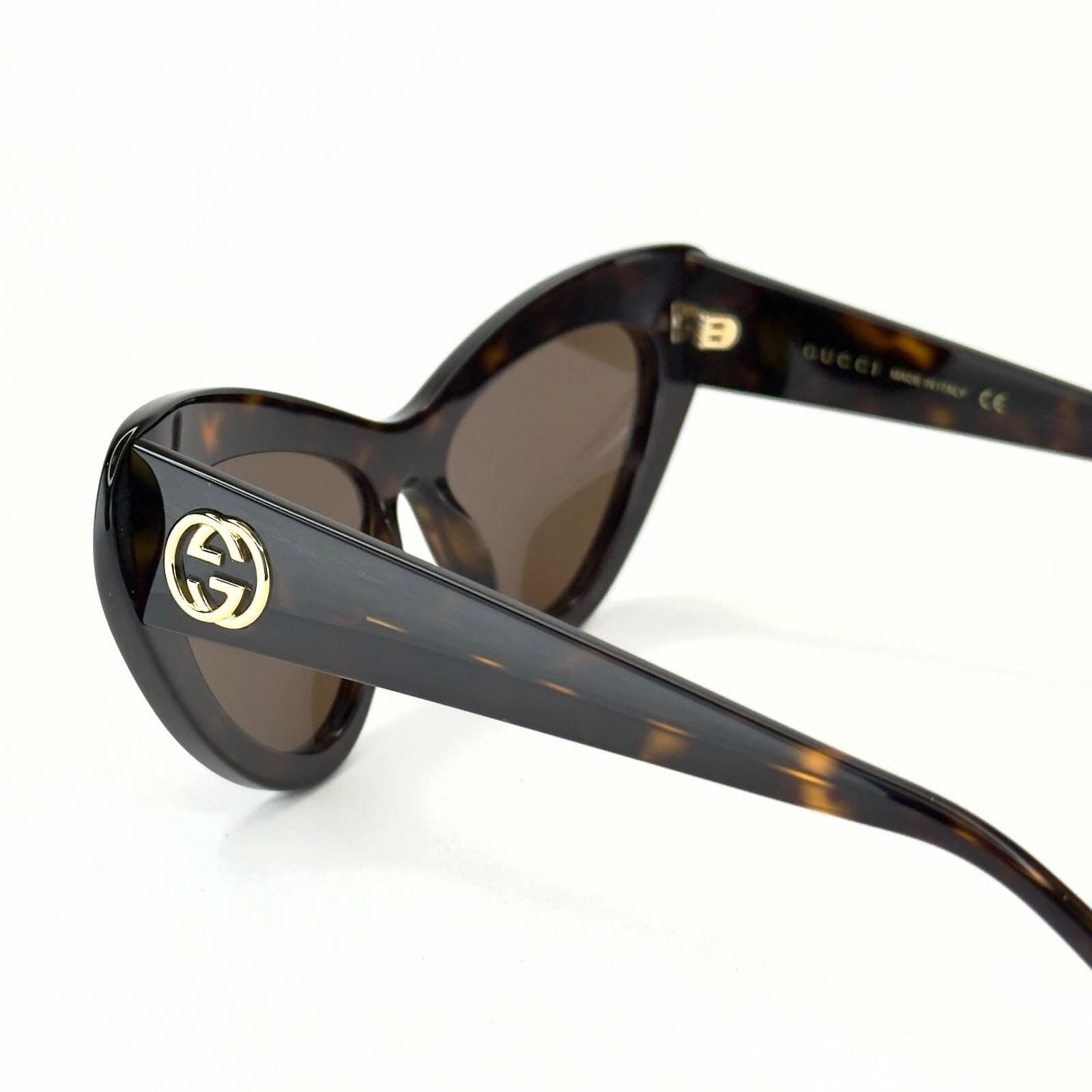 Gucci GUCCI Gg0895s 0895 Havana 002 Fashion Chunky Sunglasses Size ONE SIZE - 4 Thumbnail