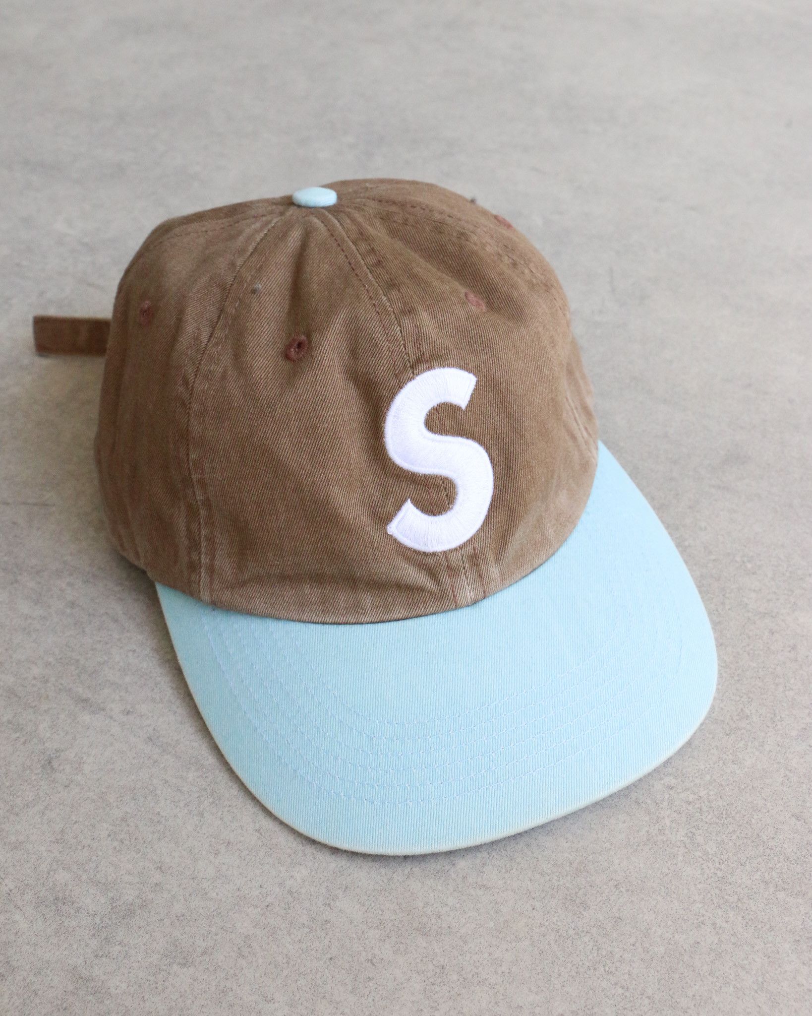 Supreme Two-Toned S Logo Cap Brown