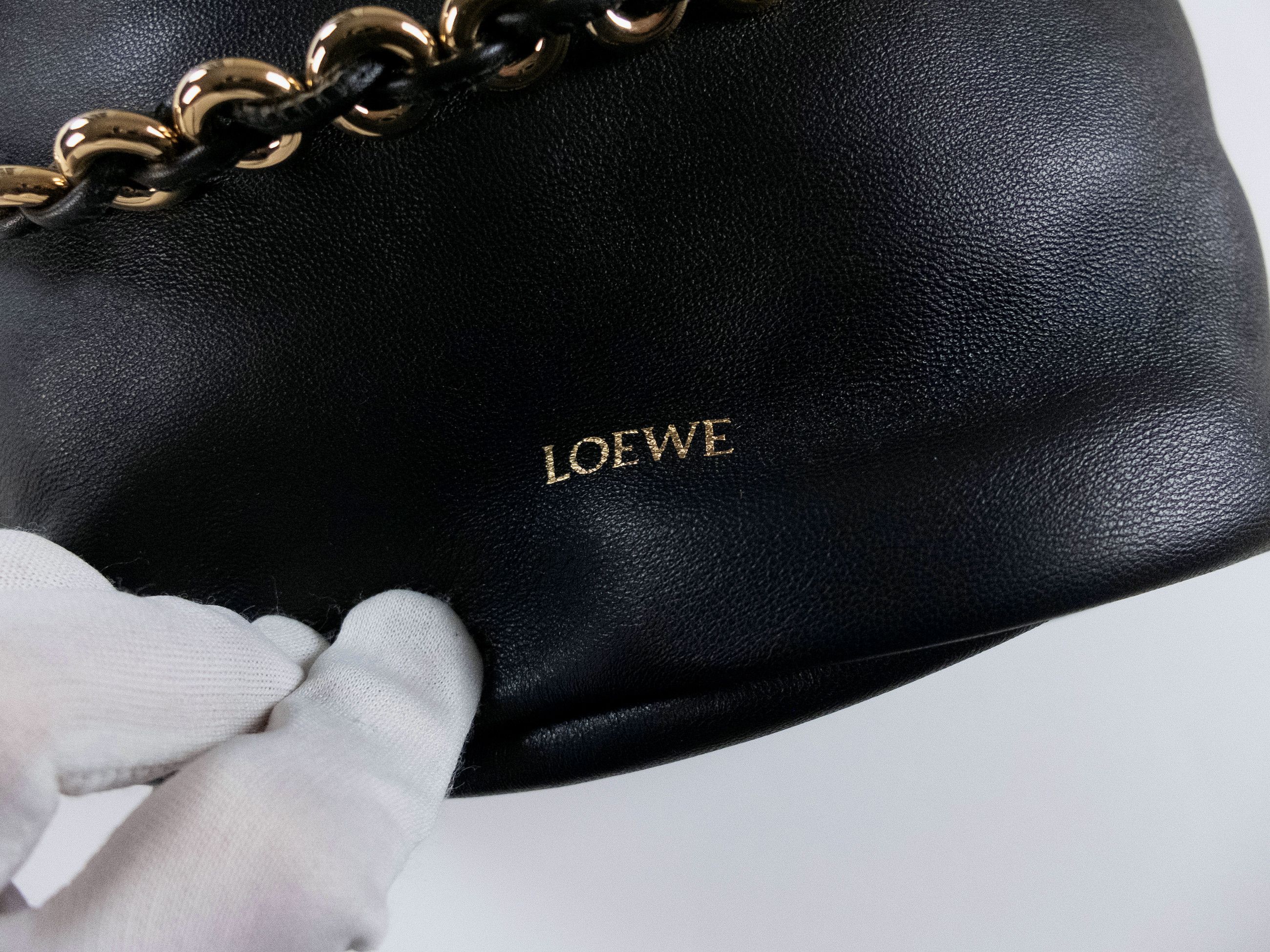 Loewe LOEWE x Paula's Ibiza Flamenco black leather shoulder bag Size ONE SIZE - 8 Thumbnail
