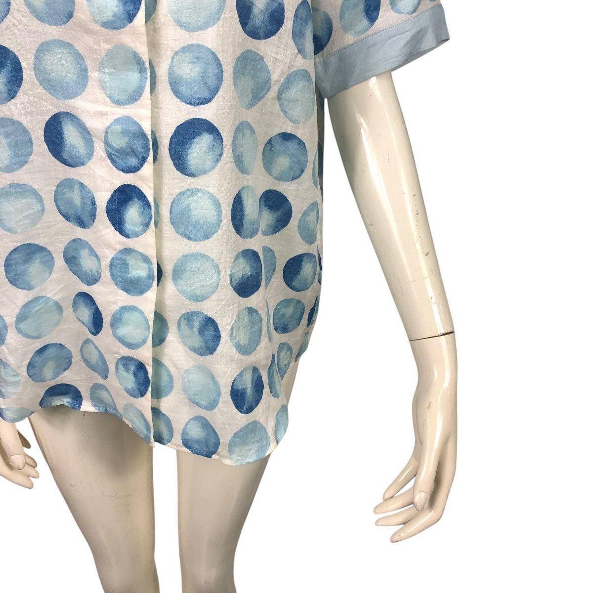 Christian Dior Monsieur 🔥OCEAN BABY BLUE CHRISTIAN DIOR SPORTS BUTTON UPS FULL PRINT Size S / US 4 / IT 40 - 5 Thumbnail