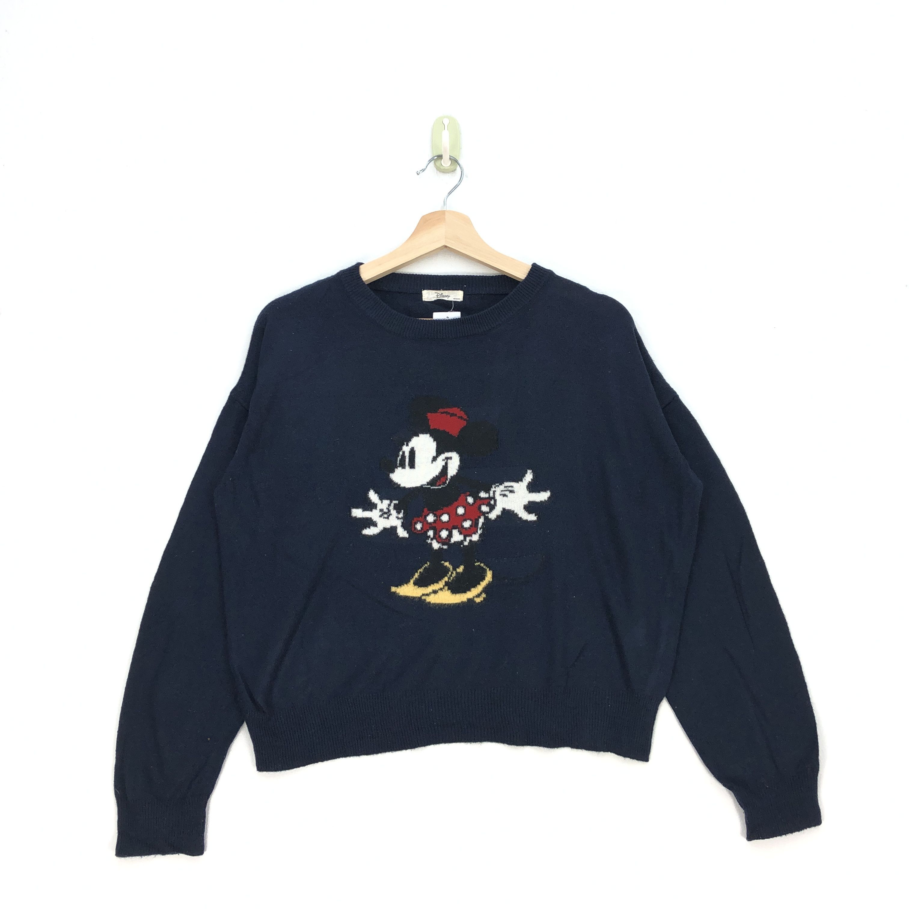 Homespun Knitwear Y2K Minnie Mouse Knitted Sweatshirt Disney Cartoon Sweater Size US M / EU 48-50 / 2 - 1 Thumbnail