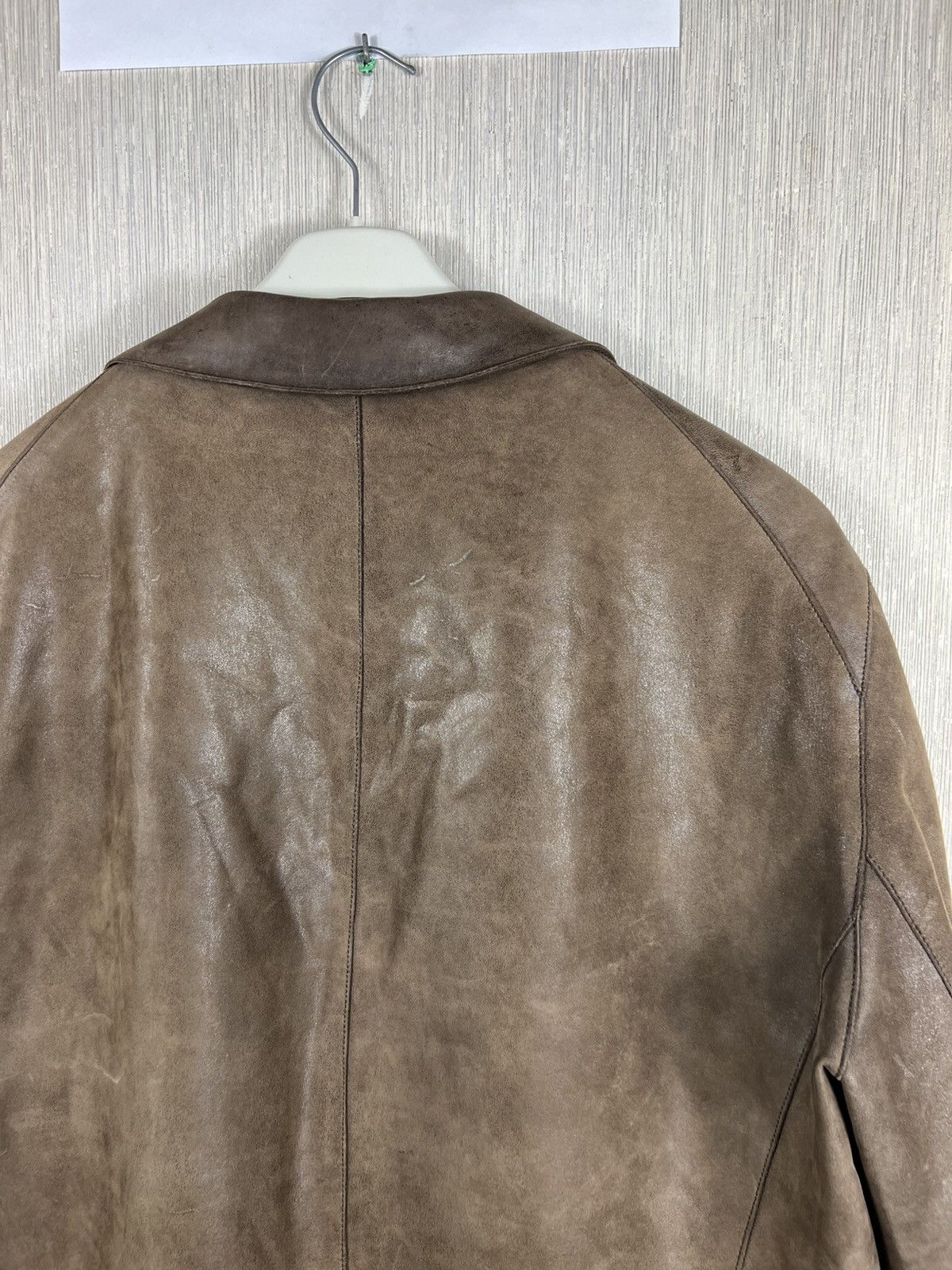 Kenzo Vintage Kenzo leather long coat distressed jacket Size US XL / EU 56 / 4 - 13 Thumbnail