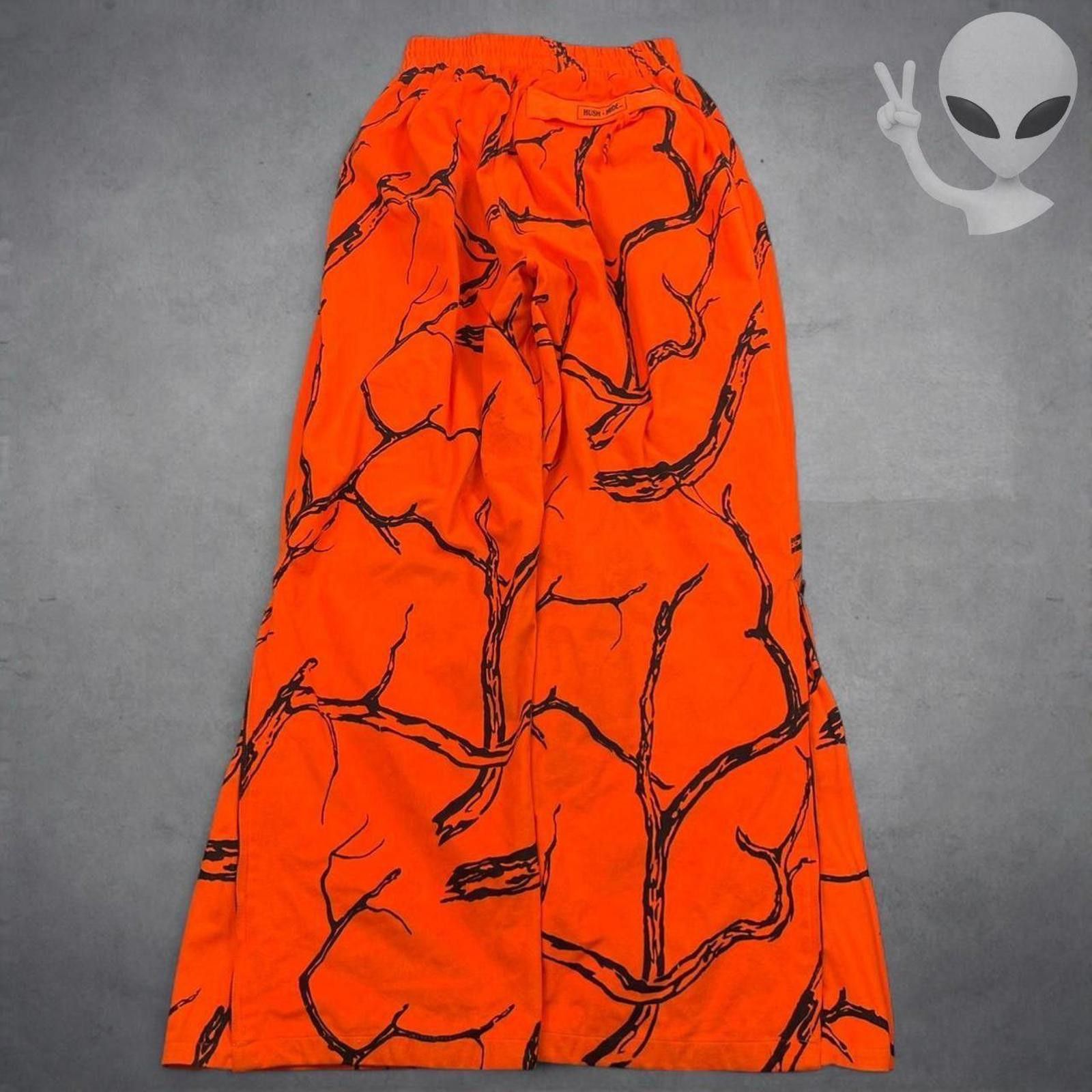 Errolson Hugh Gamehide Hush Hide Pants Large Blaze Orange Camo Hunting Size US 34 / EU 50 - 2 Thumbnail