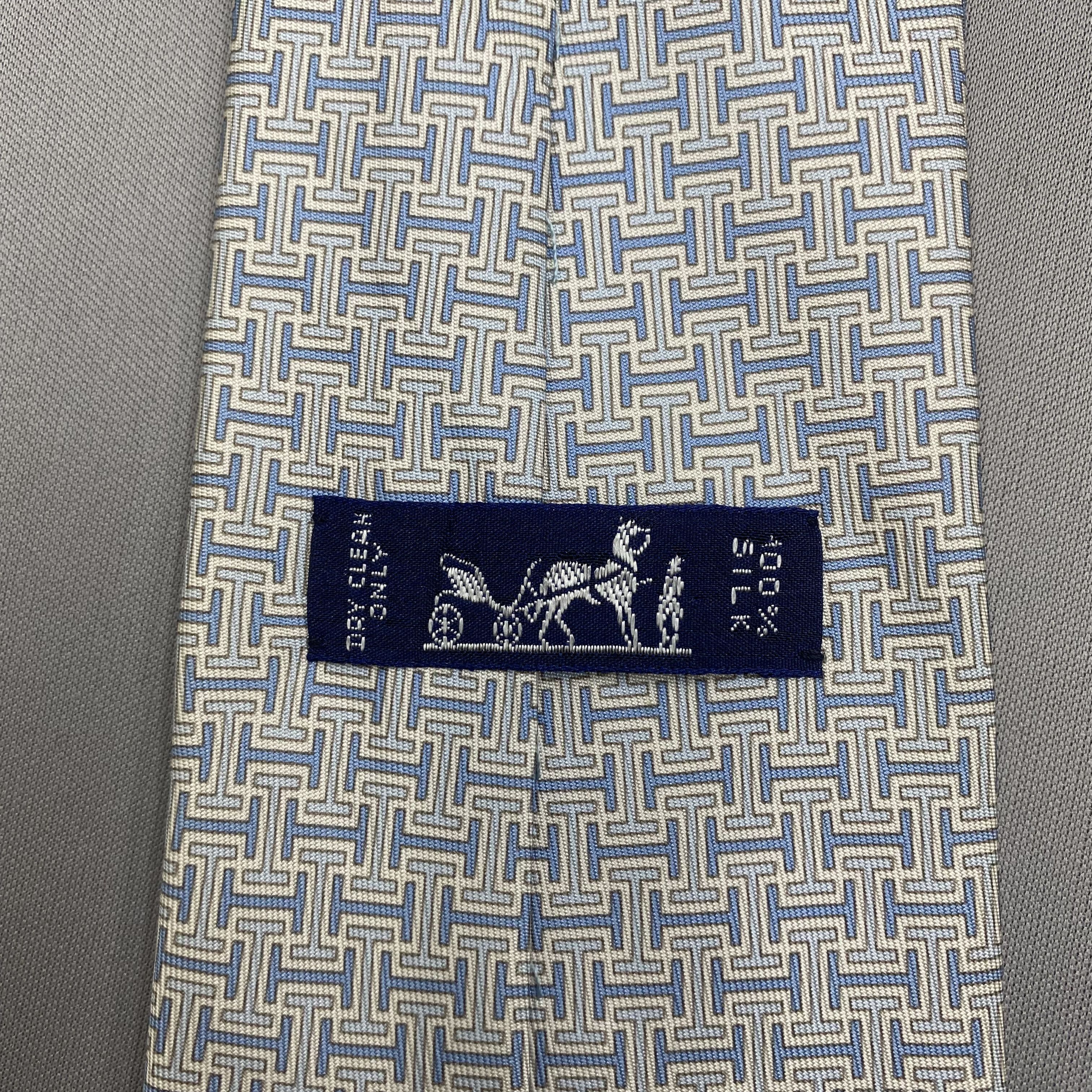 Hermes Vintage Hermes SILK Necktie Cravate Pure Silk Neck Tie Size ONE SIZE - 8 Thumbnail