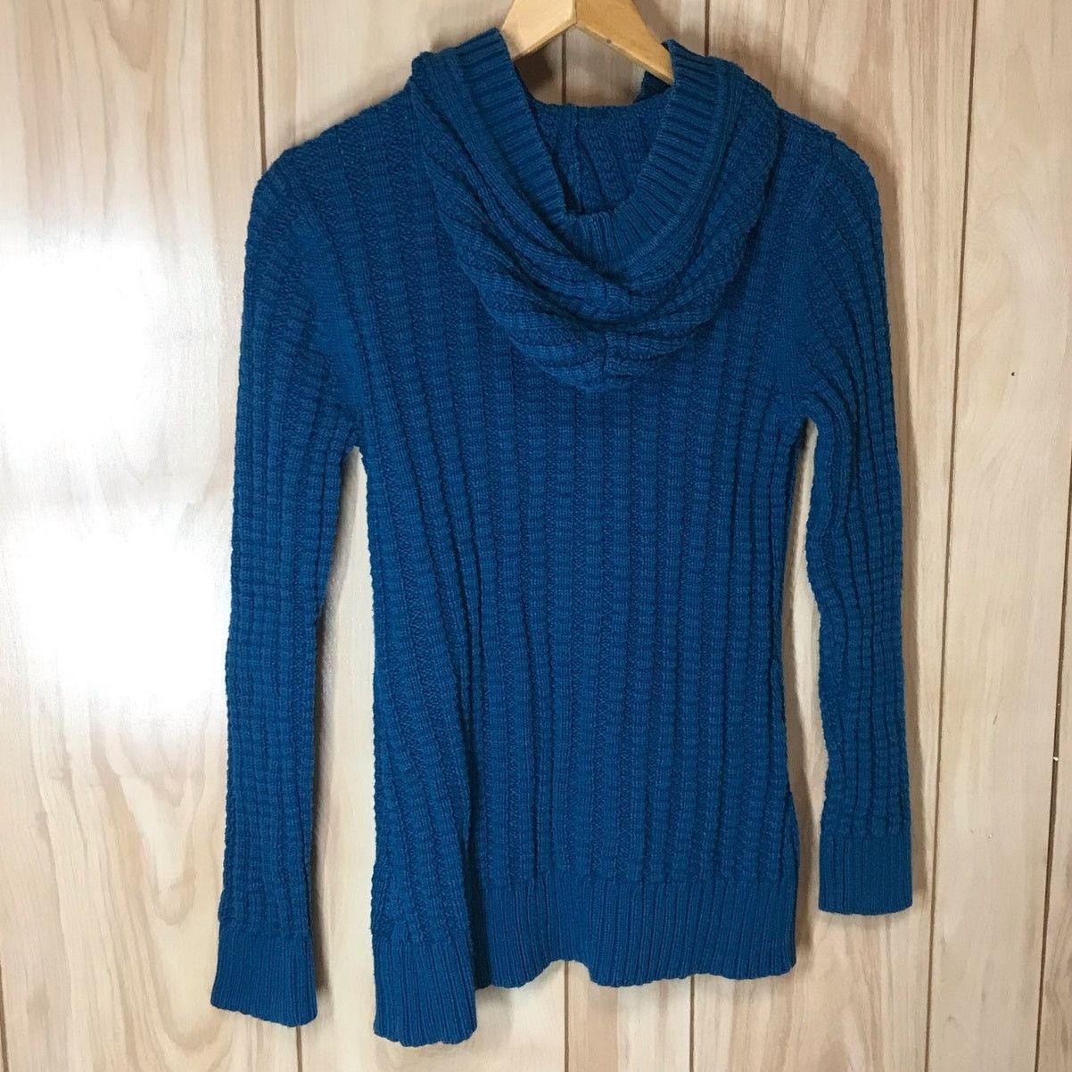Other Style & Co V-Neck Long Sleeve Ribbed Hoodie Sweater M Size M / US 6-8 / IT 42-44 - 2 Thumbnail