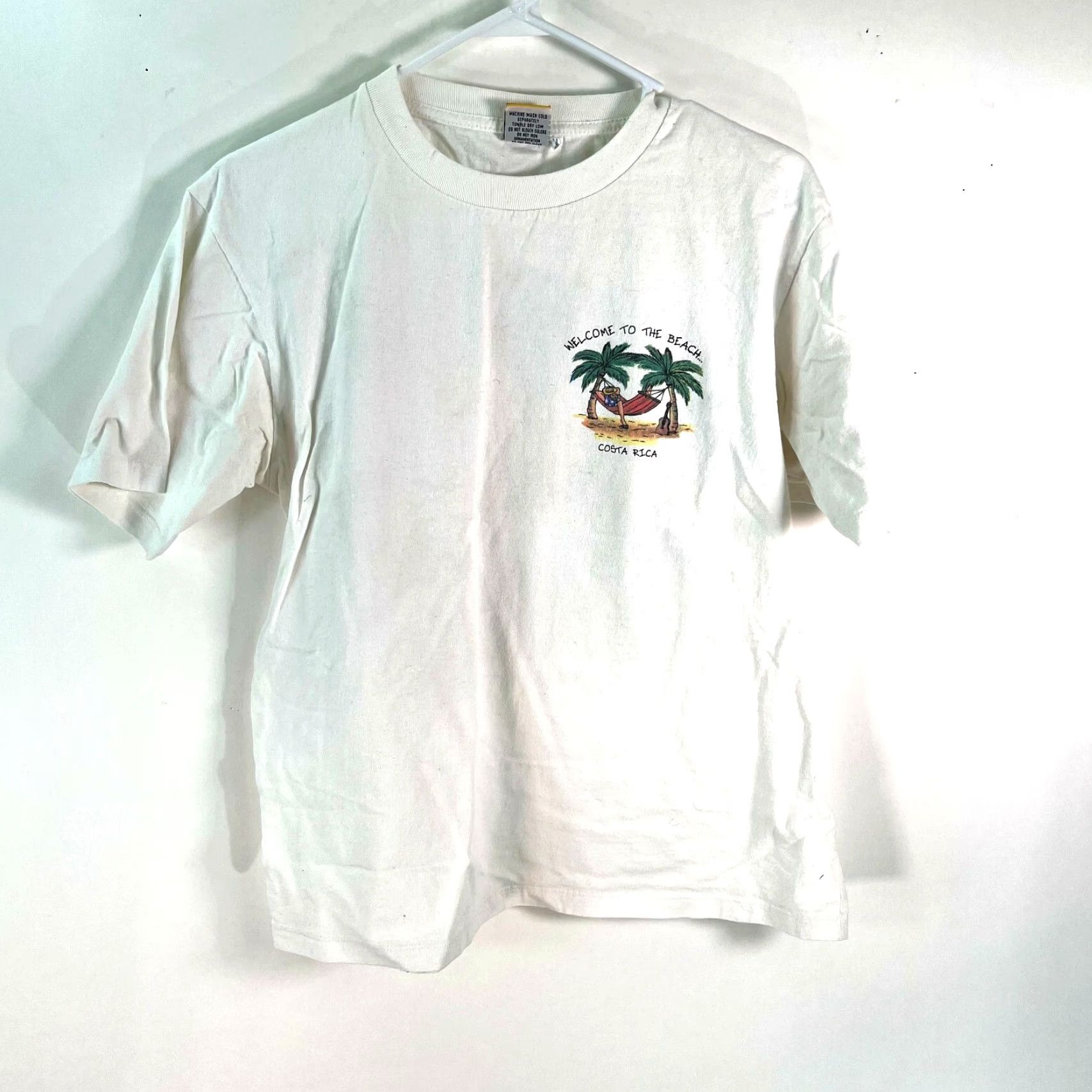 Imperial Imperial T-Shirt Mens VTG Costa Rica Tropical Paradise Short Sleeves White M Graphic Print Beach Beer Crew Neck Short Sleeve Logo Size US M / EU 48-50 / 2 - 2 Thumbnail