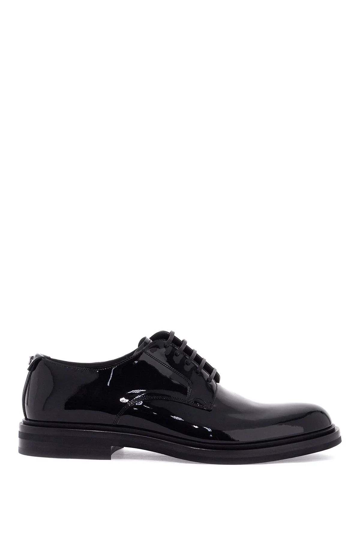 Dolce & Gabbana o1s22i1n0225 Patent Leather Derby Shoes in Black Size US 7 / EU 40 - 1 Thumbnail