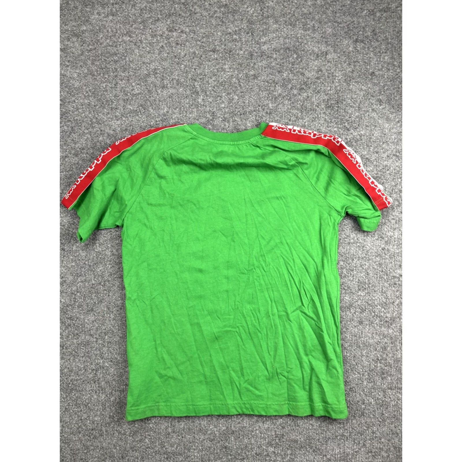 Kappa Kappa Shirt Mens Small Green Logo Tape Sleeve T-Shirt Soccer Athletic Retro Size US S / EU 44-46 / 1 - 7 Thumbnail