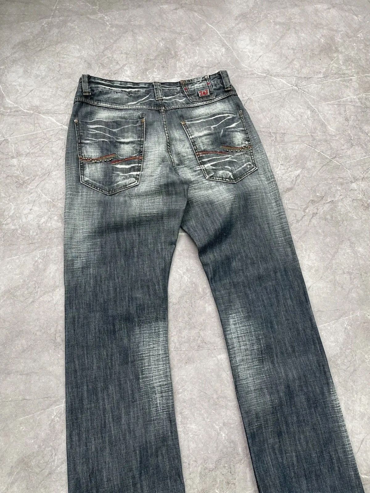 Diesel Washed wide leg Diesel style distressed jeans pants y2k Size US 32 / EU 48 - 9 Thumbnail