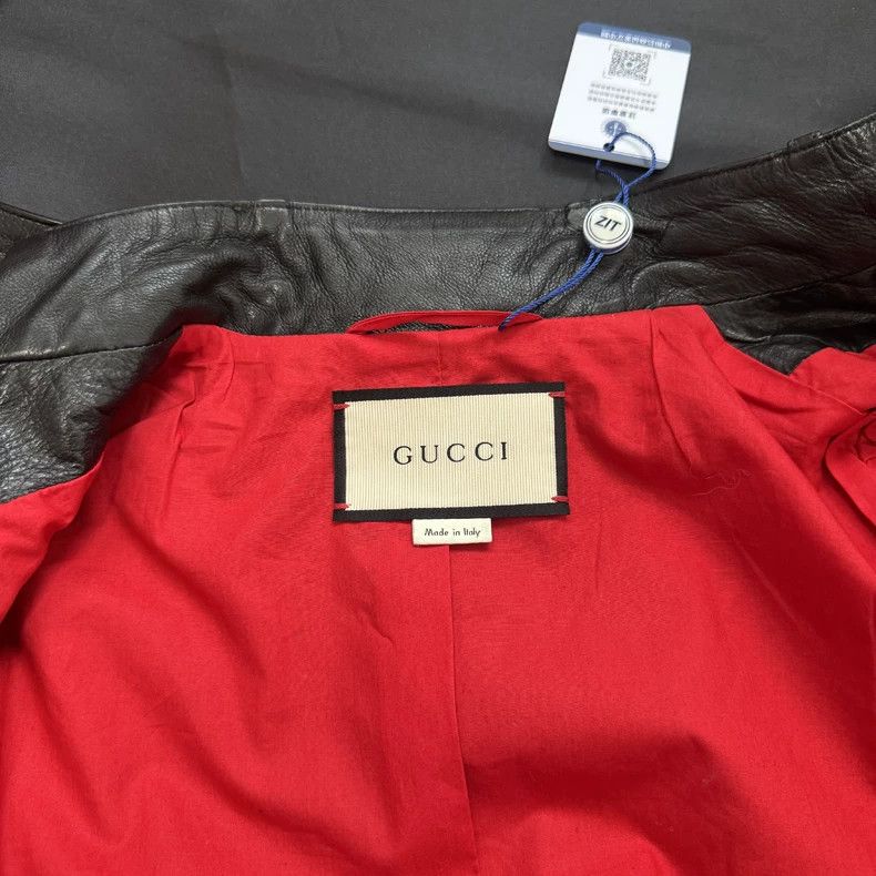 Gucci Gucci Three-dimensional bow leather jacket Size S / US 4 / IT 40 - 3 Thumbnail
