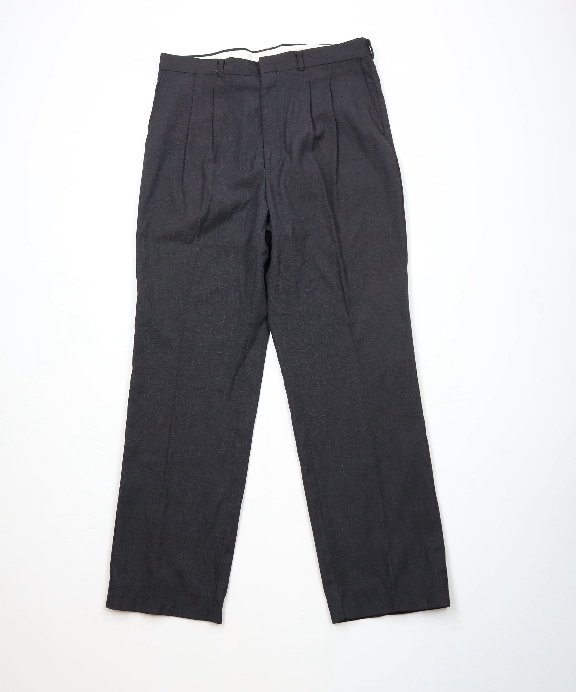 Vintage Vintage 90s Streetwear Pleated Straight Leg Chino Pants USA Size US 34 / EU 50 - 1 Thumbnail