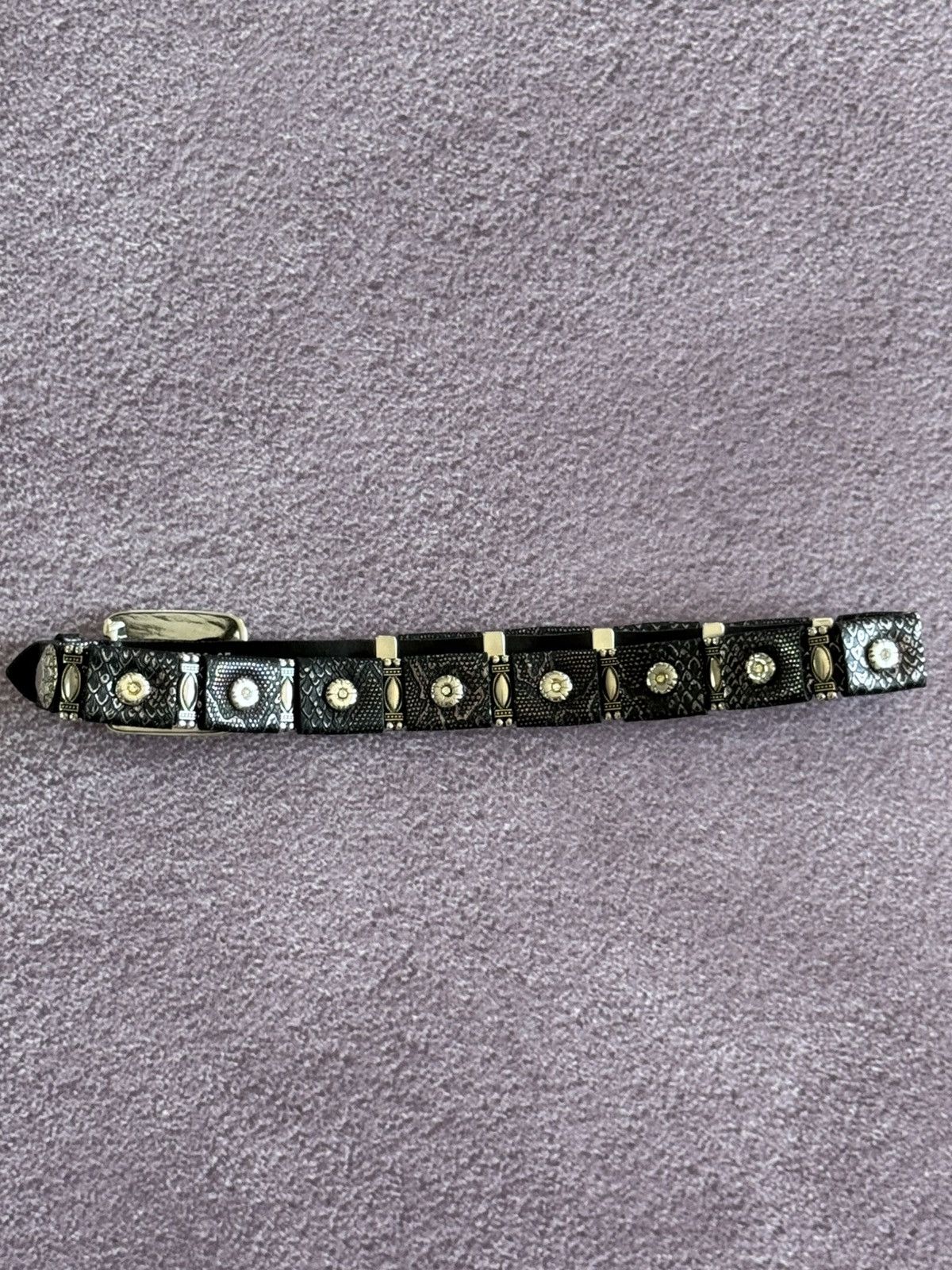Japanese Brand Vintage Y2K Metal Belt Punk Emo Goth Japanese Style Black Size ONE SIZE - 9 Thumbnail