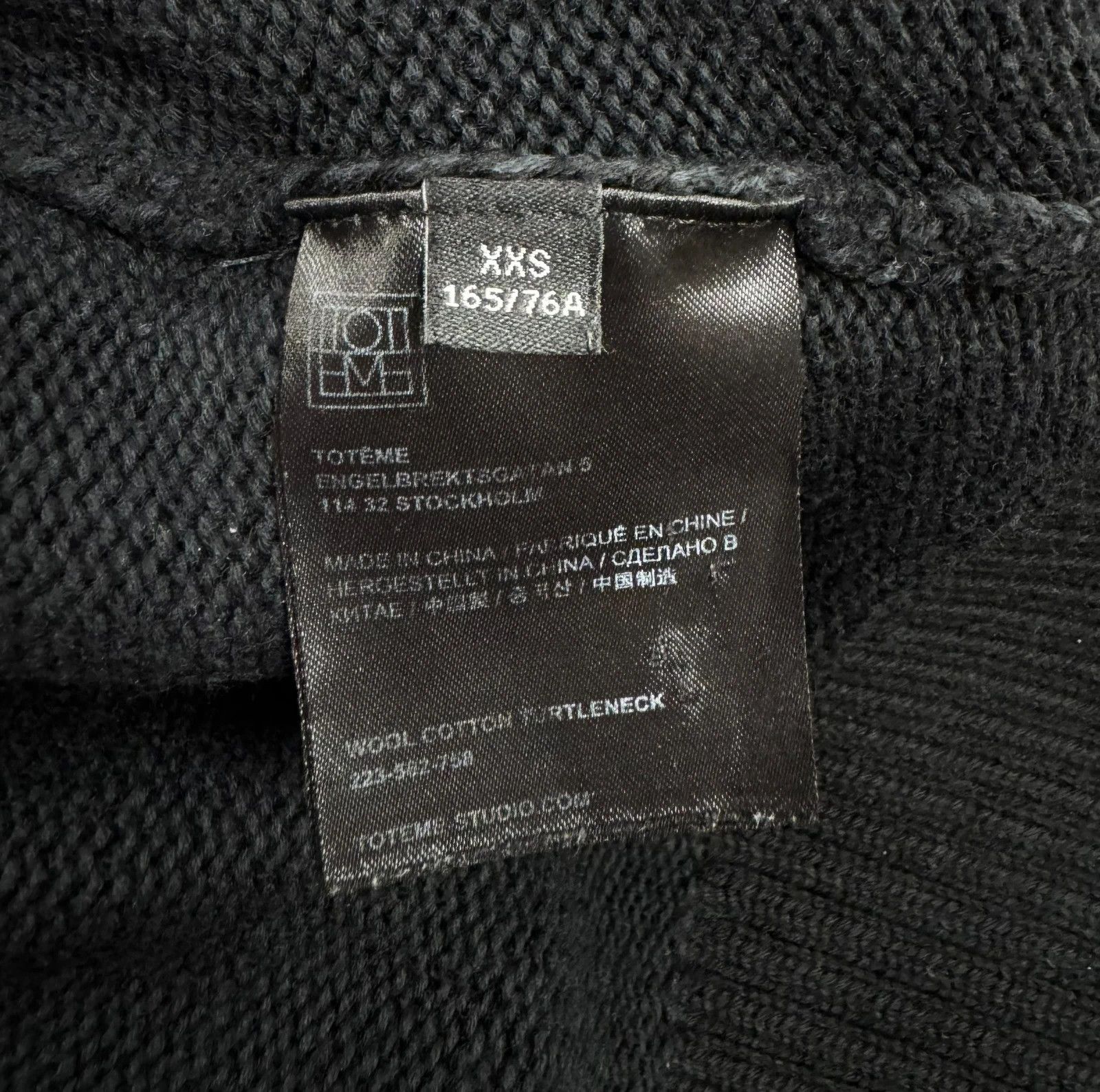 Toteme Toteme Wool Cottone Turtleneck size XXS Size XXS / US 00 / IT 34 - 11 Thumbnail