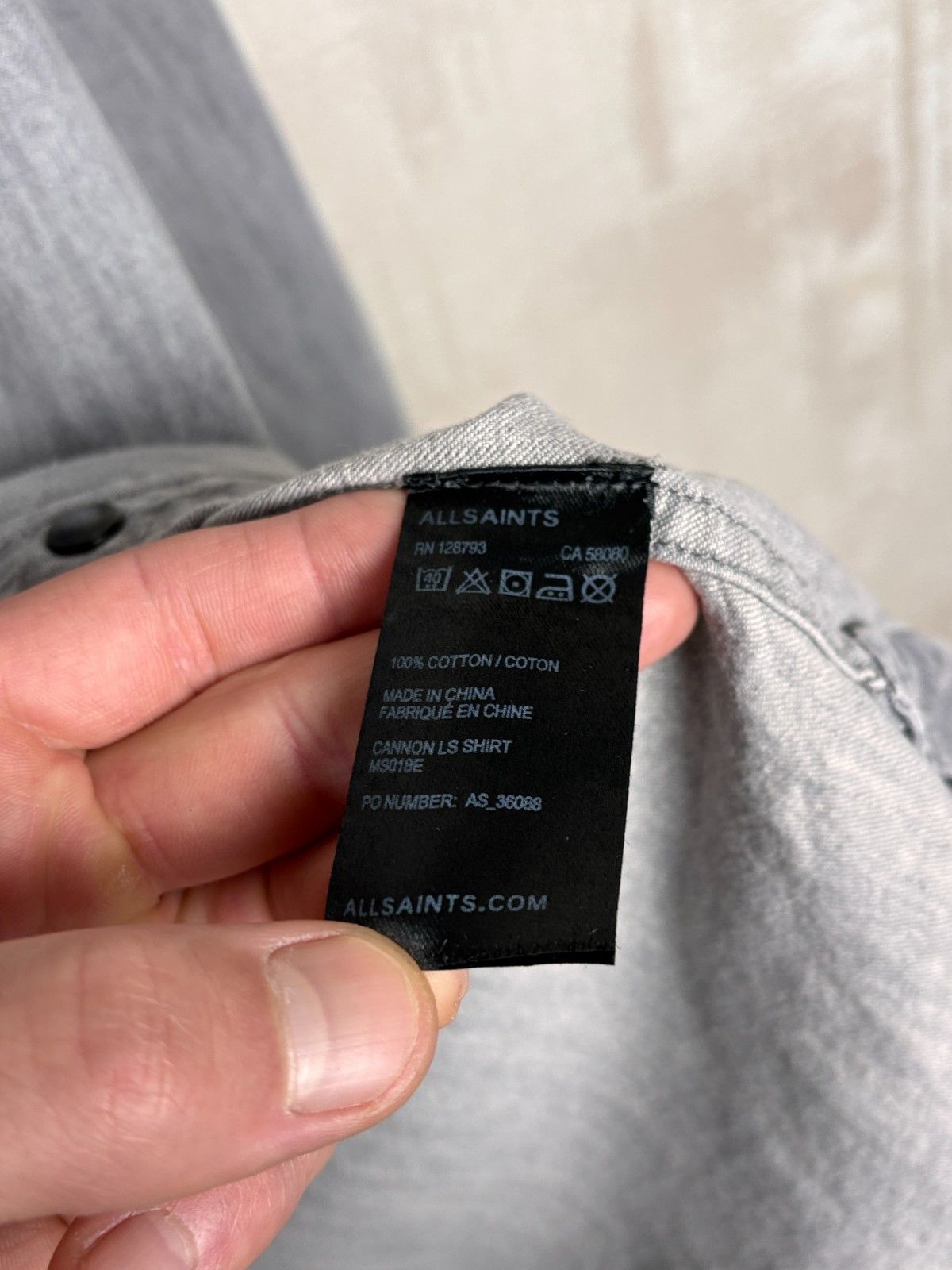 Allsaints AllSaints Cannon Long Sleeve Pearl Snap Button Western Shirt Size US M / EU 48-50 / 2 - 13 Thumbnail