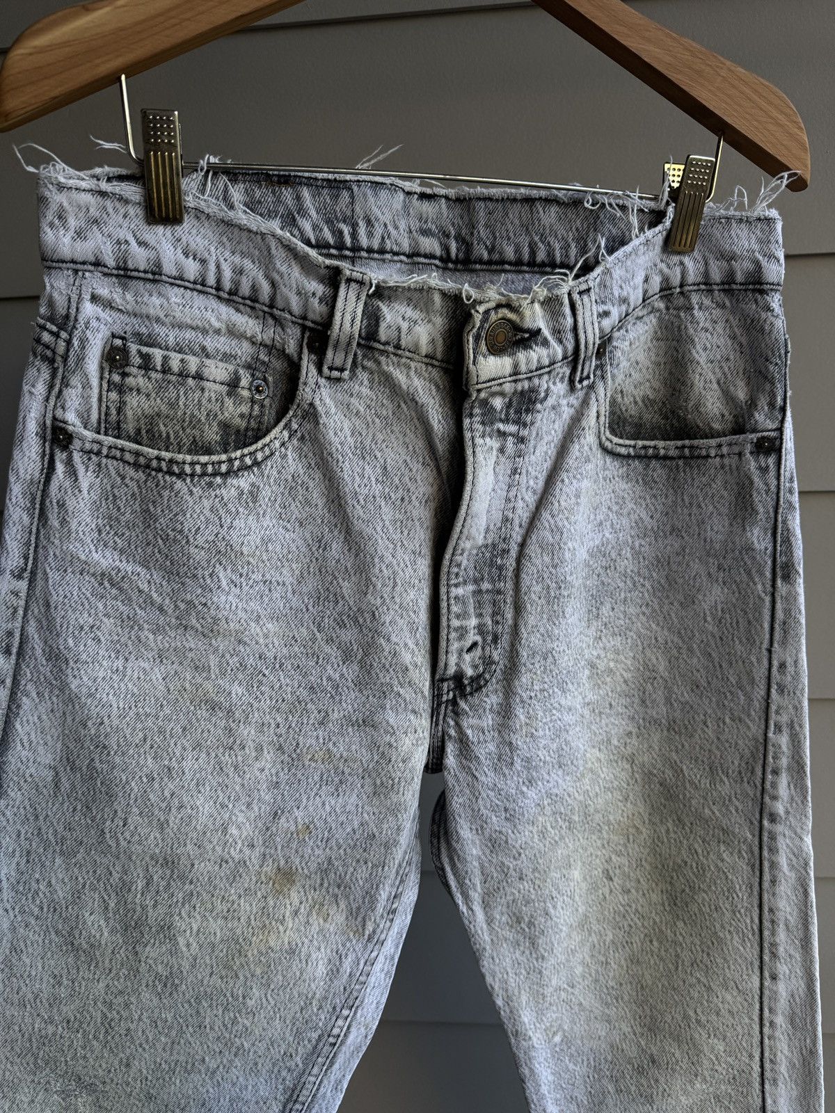 Levi's Vintage Clothing Levi's 505 USA 1989 Faded Distressed Jeans 32x33 ERD Size US 34 / EU 50 - 18 Thumbnail