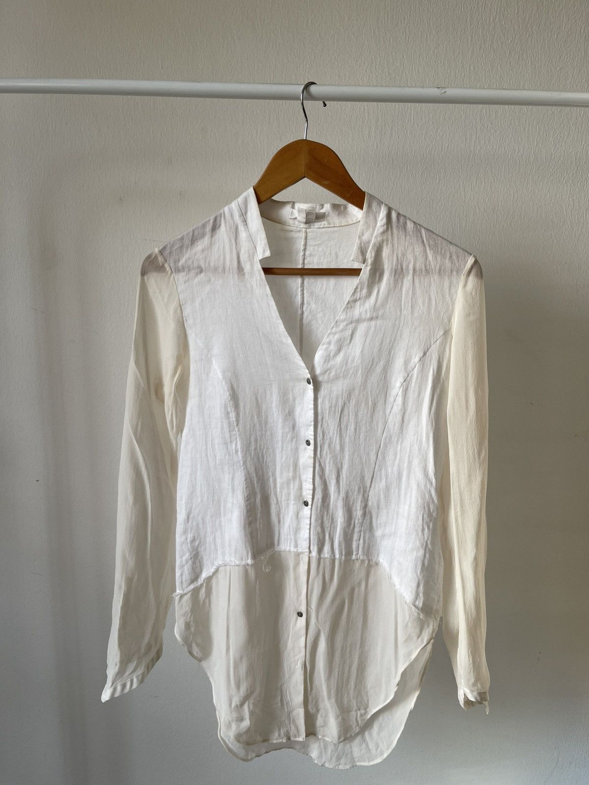 Helmut Lang Helmut Lang Button Ups Shirt Size M / US 6-8 / IT 42-44 - 2 Thumbnail
