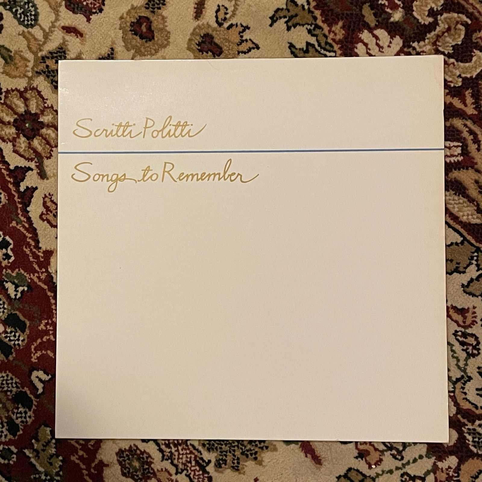 Other Scritti Politti - Songs To Remember LP vintage vinyl record Size ONE SIZE - 1 Thumbnail