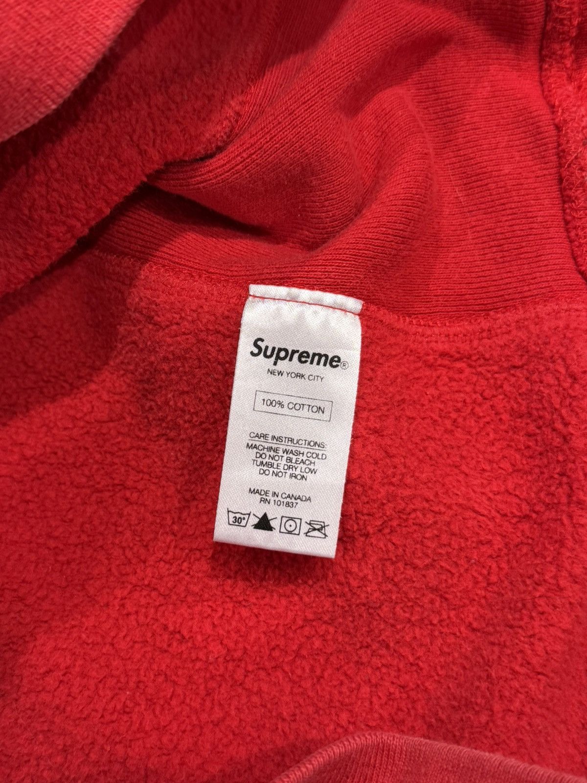Supreme Supreme Embroidered Outline Hooded Sweatshirt Red Size US M / EU 48-50 / 2 - 12 Thumbnail