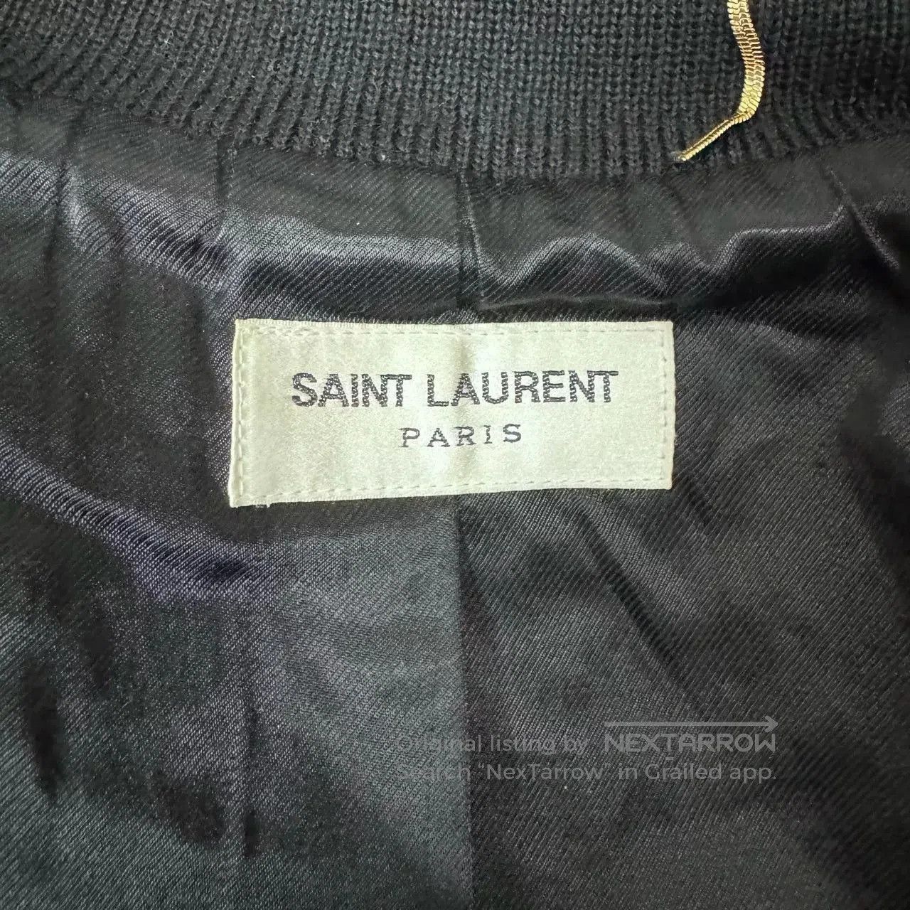 Saint Laurent Paris Saint Laurent Black Varsity Jacket. Size US M / EU 48-50 / 2 - 8 Thumbnail