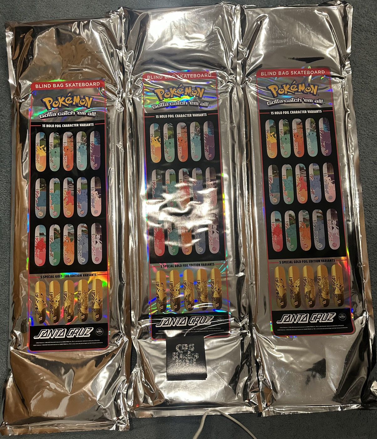 Pokemon × Santa Cruz Skateboards Santa Cruz x Pokémon DS Unopned Blind Bag Size ONE SIZE - 1 Preview
