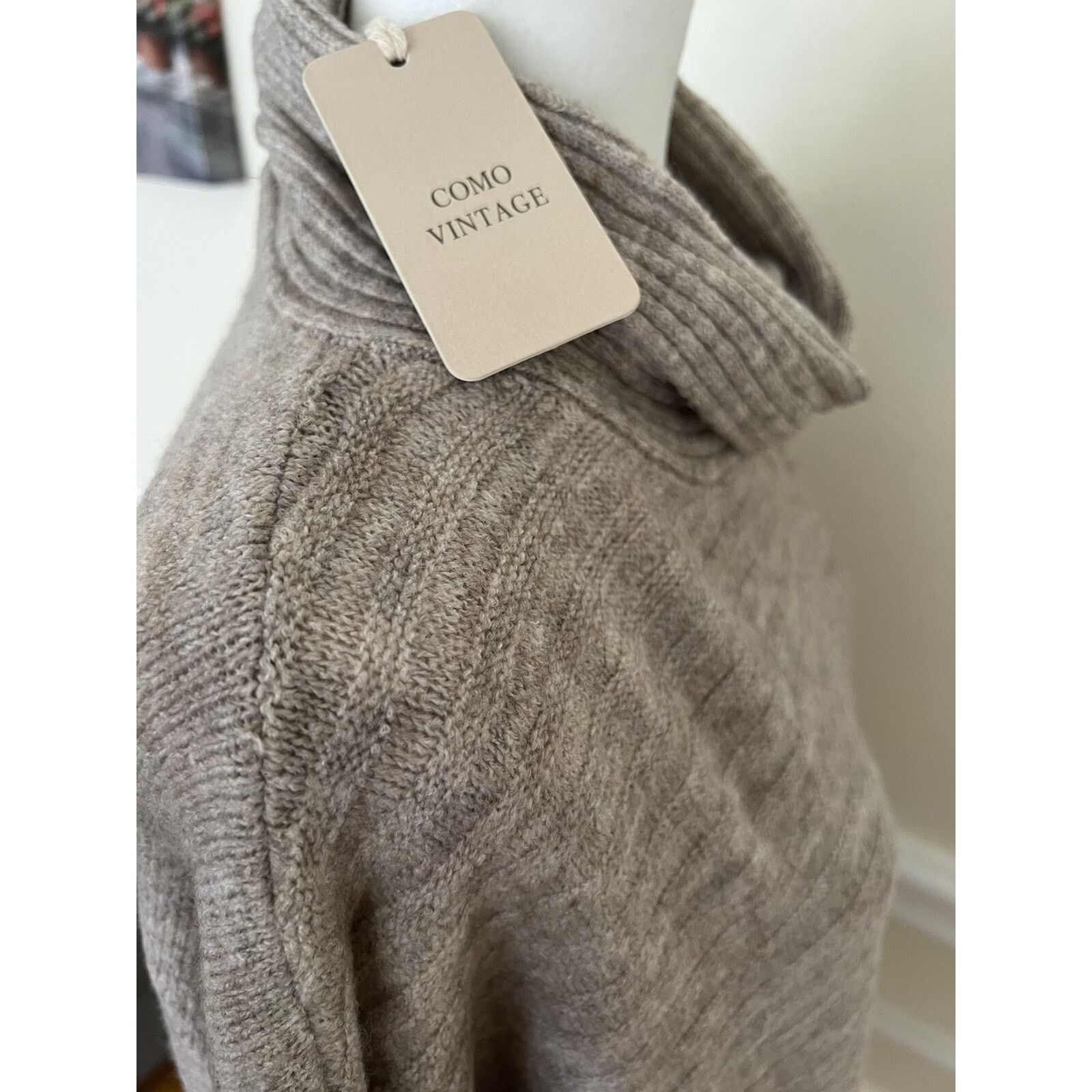 & Other Stories COMO VINTAGE Nordstrom Neck beige gray Sweater M NWT A003539 Size M / US 6-8 / IT 42-44 - 5 Thumbnail