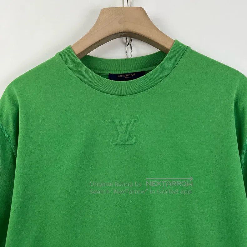 Louis Vuitton Louis Vuitton Green embossed logo short sleeves Size US L / EU 52-54 / 3 - 5 Thumbnail