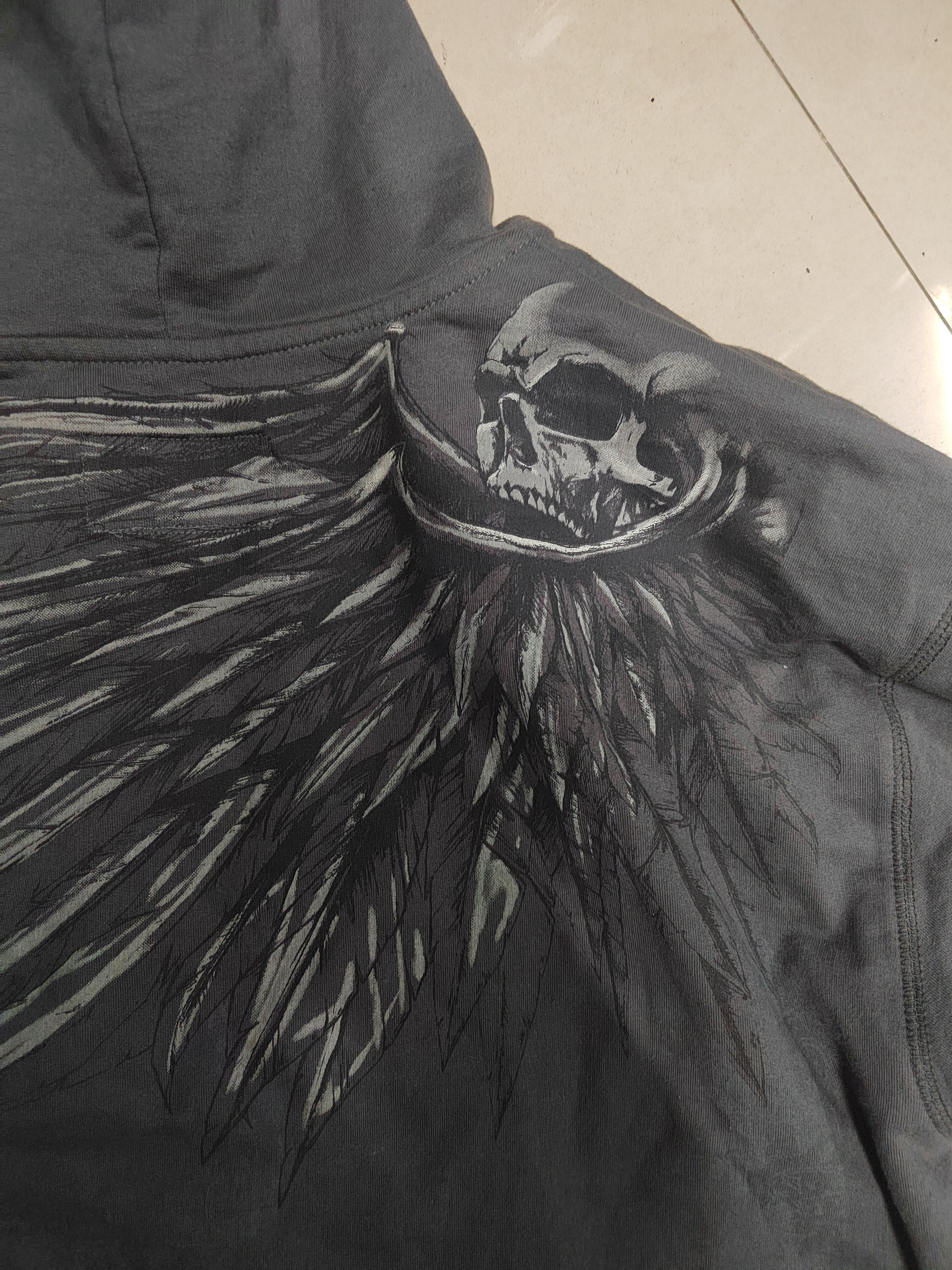 Affliction affliction style earth citizens skullwings zipup hoodie Size US L / EU 52-54 / 3 - 5 Thumbnail