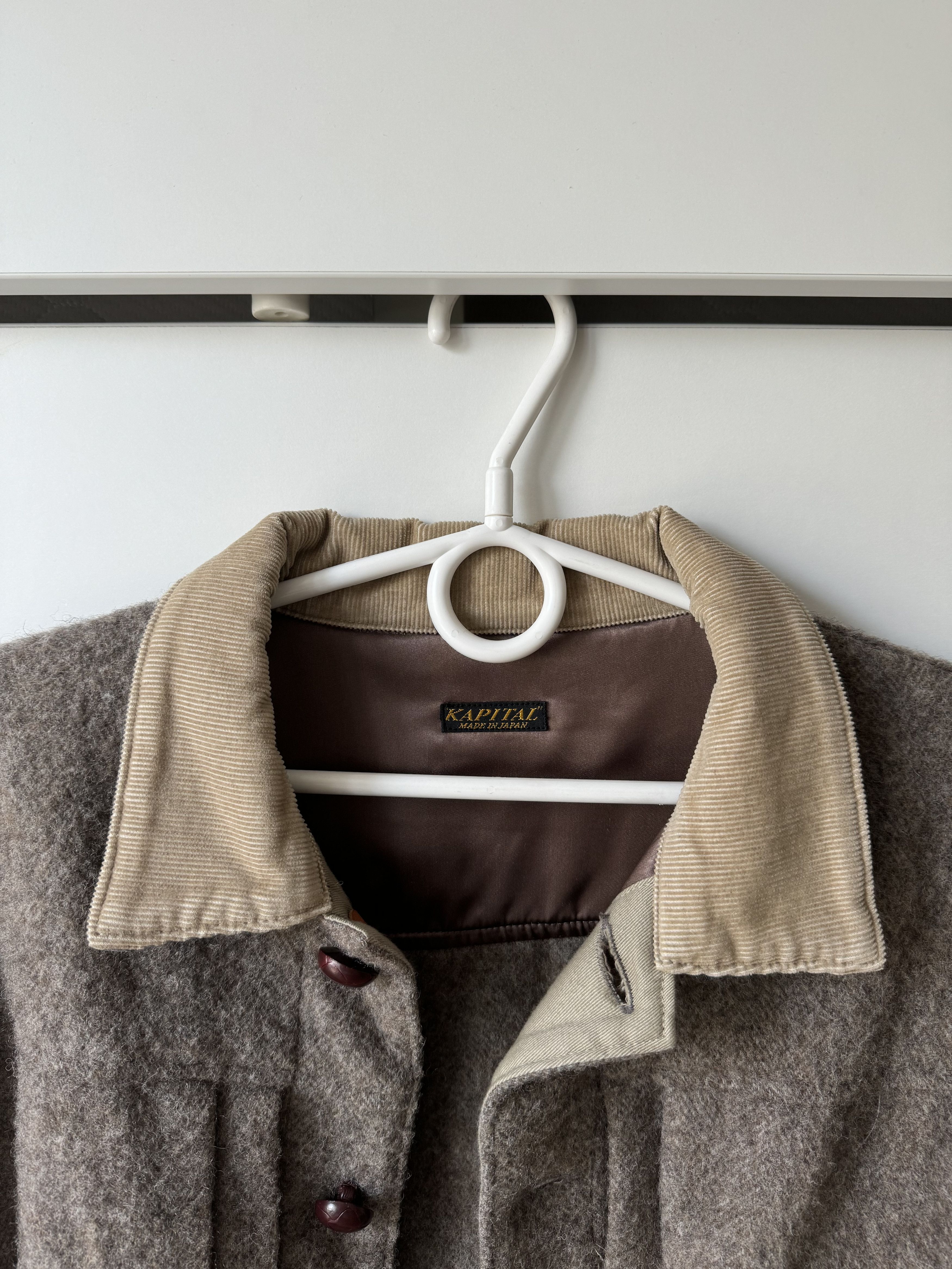 Kapital [2] Herringbone Wool Fringe 1st Jacket (FW21) Size US M / EU 48-50 / 2 - 6 Thumbnail