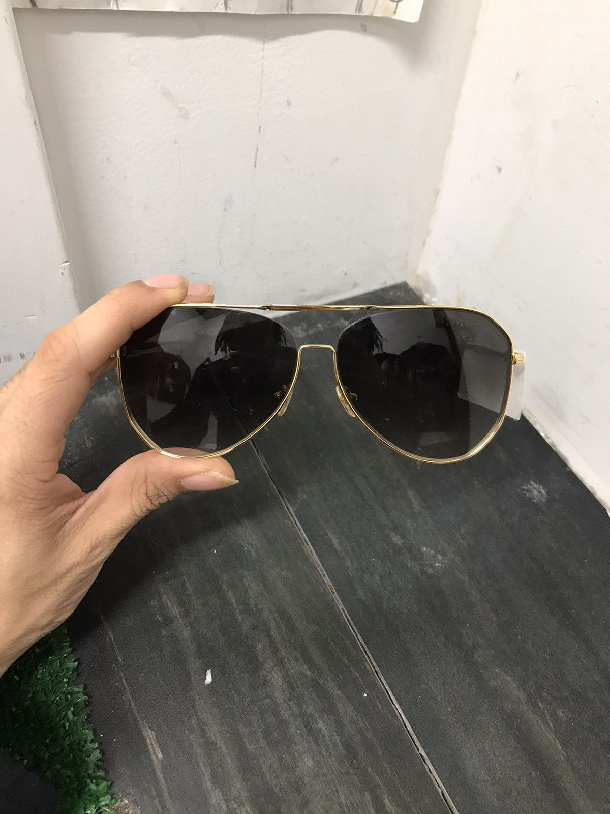 image of Tom Ford Tom Fore Sunglasses in Gold, Women's