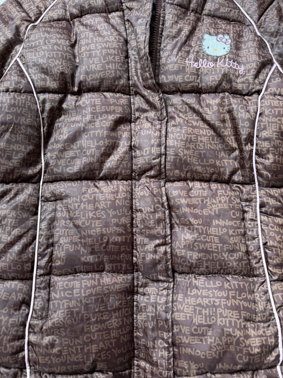 Cartoon Network VINTAGE HELLO KITTY SANRIO 2000s DOWN PUFFER JACKET Size S / US 4 / IT 40 - 9 Thumbnail