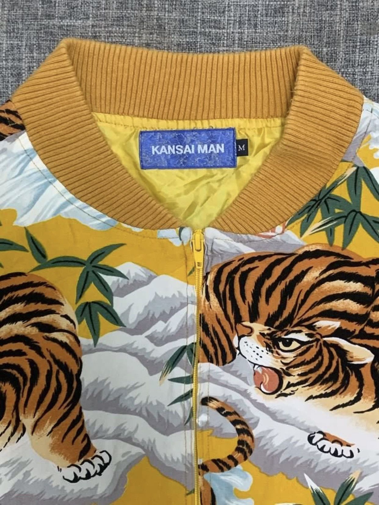 Kansai Yamamoto KANSAI MAN - BAMBOO TIGER BOMBER/VARSITY JACKET Size US M / EU 48-50 / 2 - 3 Thumbnail