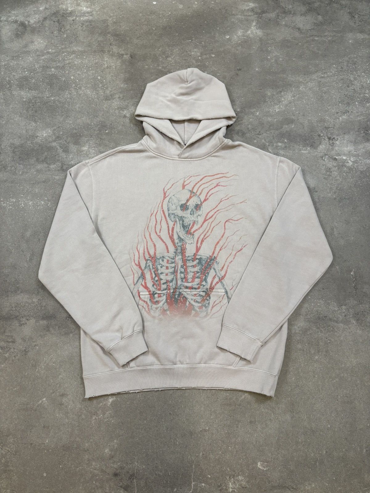 Other Warman Skeleton in Pain Graphic Hoodie, White Size US L / EU 52-54 / 3 - 1 Thumbnail