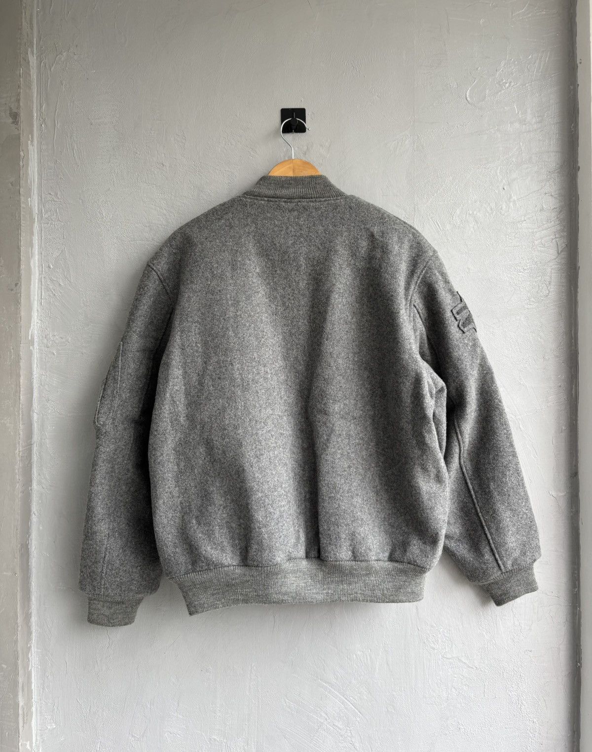 Stussy early 2000s wool bomber MA-1 jacket