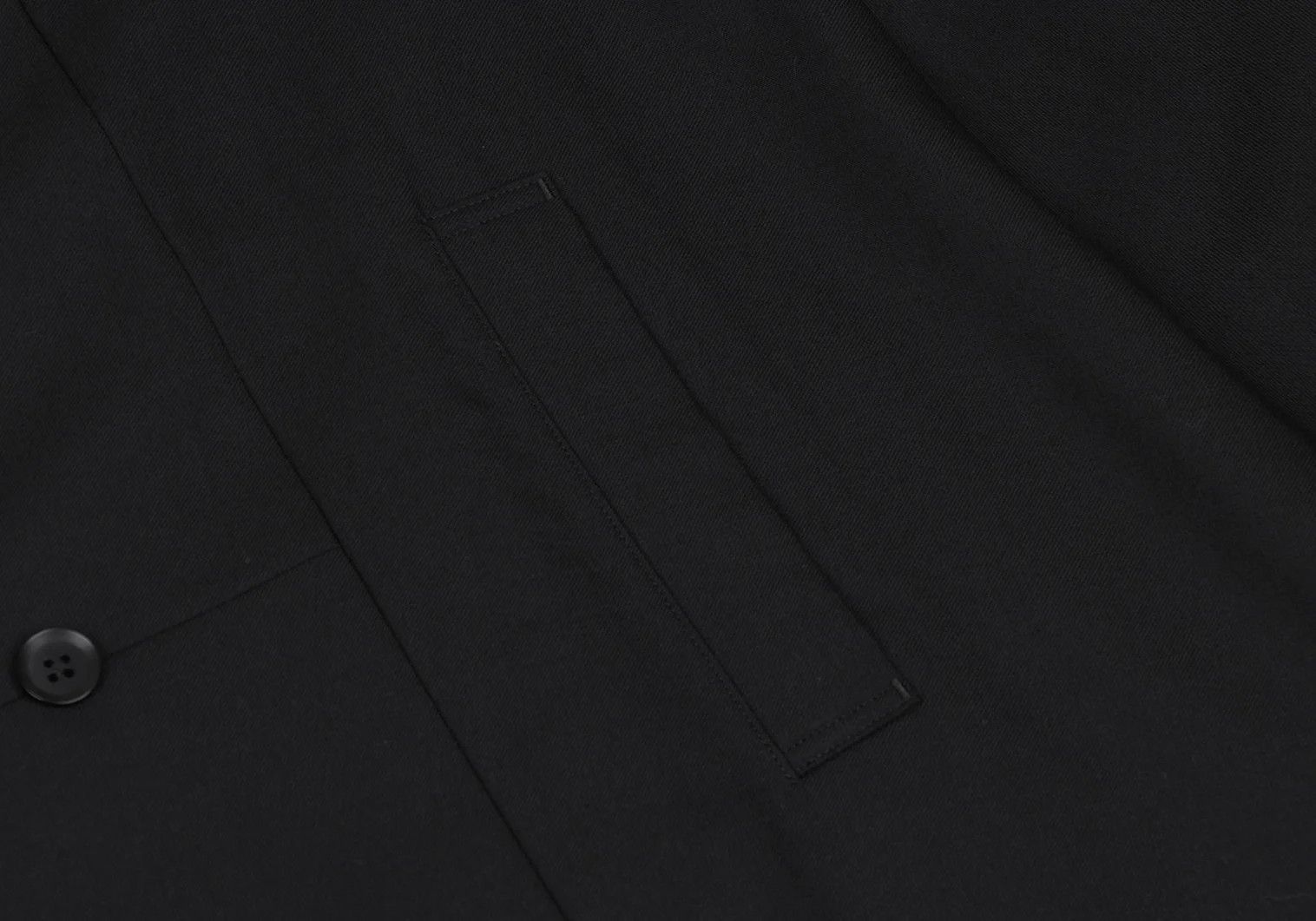 Yohji Yamamoto Wool-Poly Gabardine Trench Cape Coat in Black Size 3 Size US L / EU 52-54 / 3 - 11 Thumbnail