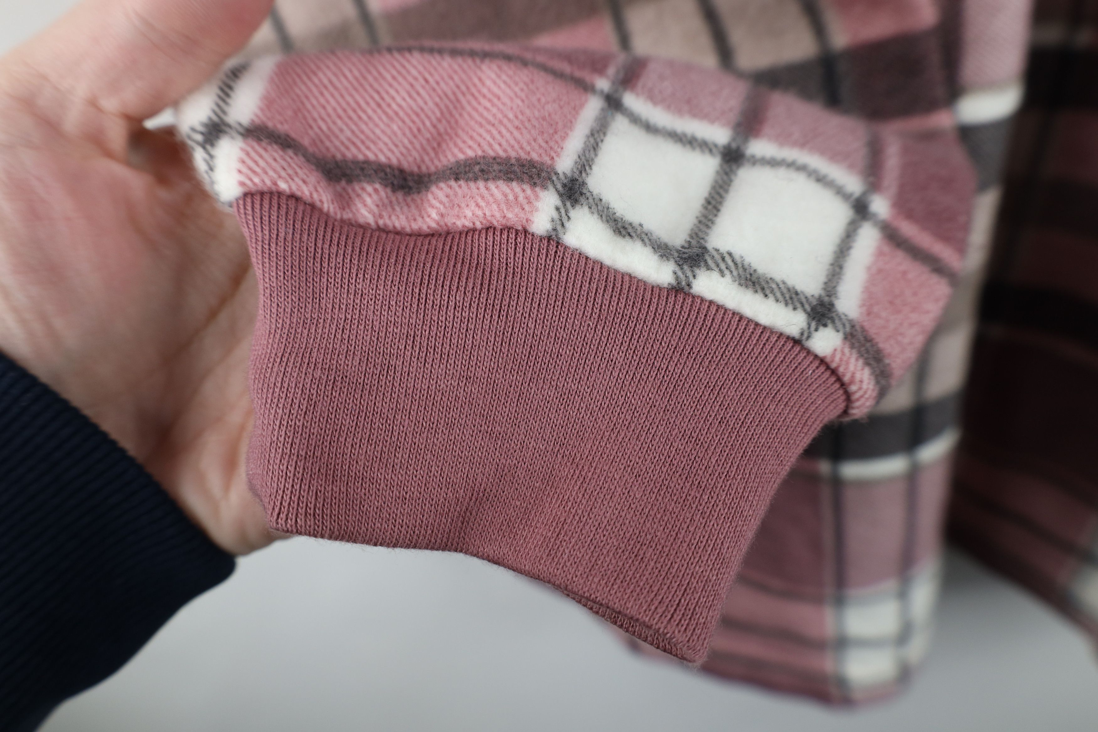 Vintage Vintage 90s Streetwear Mock Neck Sweatshirt Pink Plaid Size 3XL / US 20-22 - 5 Thumbnail