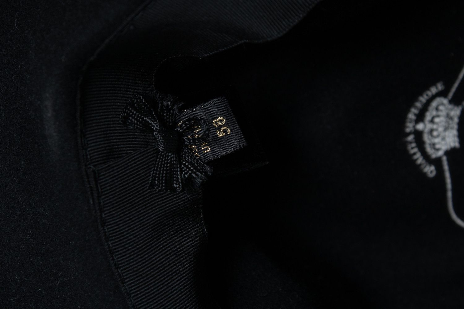 Borsalino Borsalino, black hat Size ONE SIZE - 5 Thumbnail
