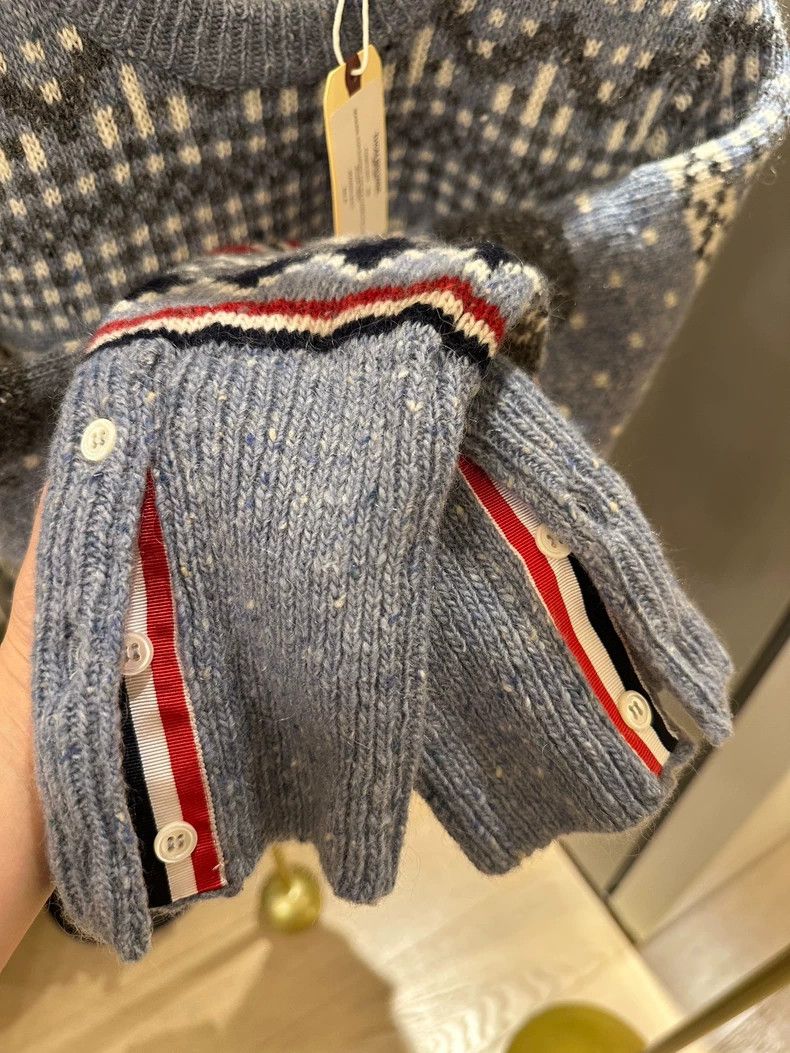 Thom Browne Thom Browne Elephant pattern diamond haze blue pullover s Size XS / US 0-2 / IT 36-38 - 3 Thumbnail